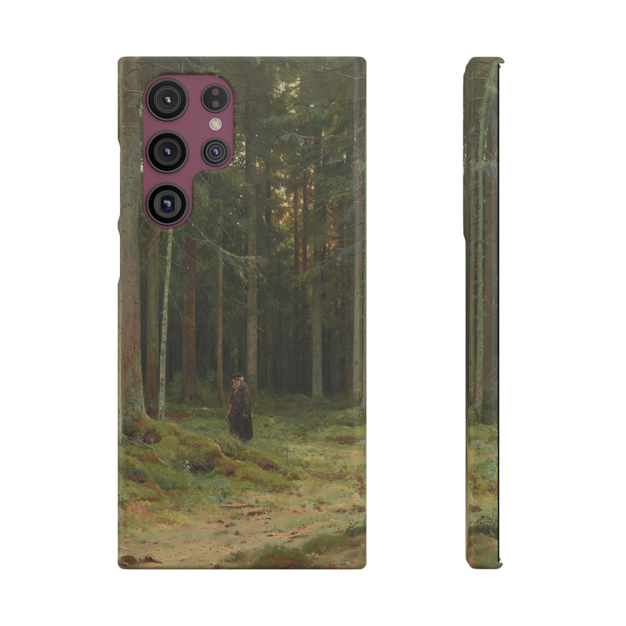 In the Forest of Countess Mordvinova Petergof by Ivan Ivanovich Shishkin - Samsung Slim Case