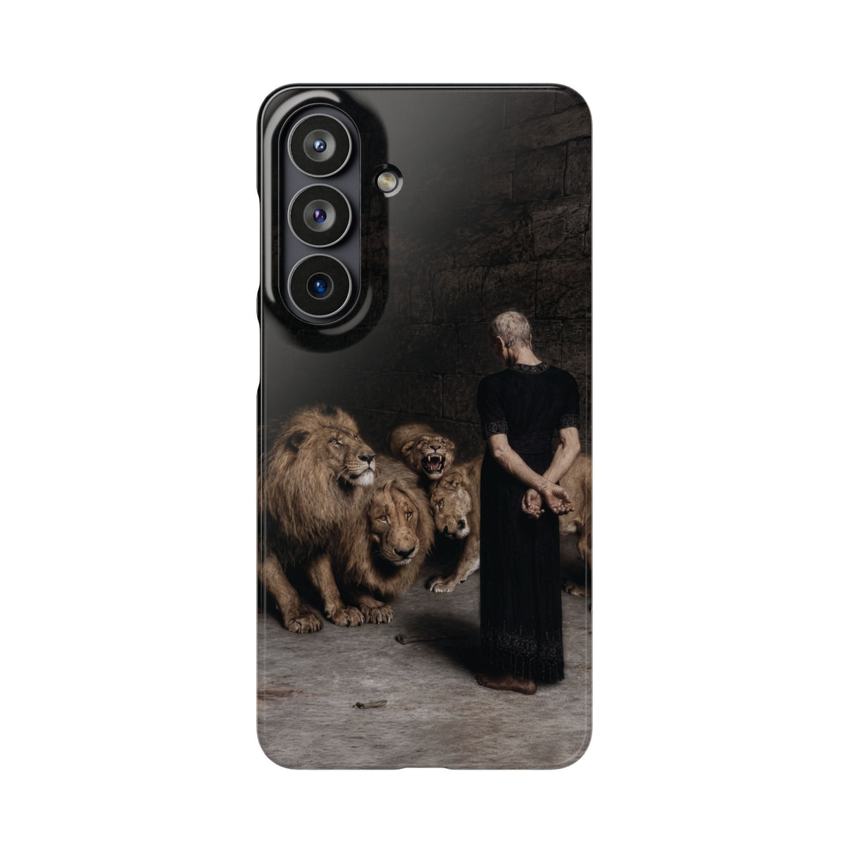 Daniel in the Lion's Den by Briton Riviere - Samsung Slim Case