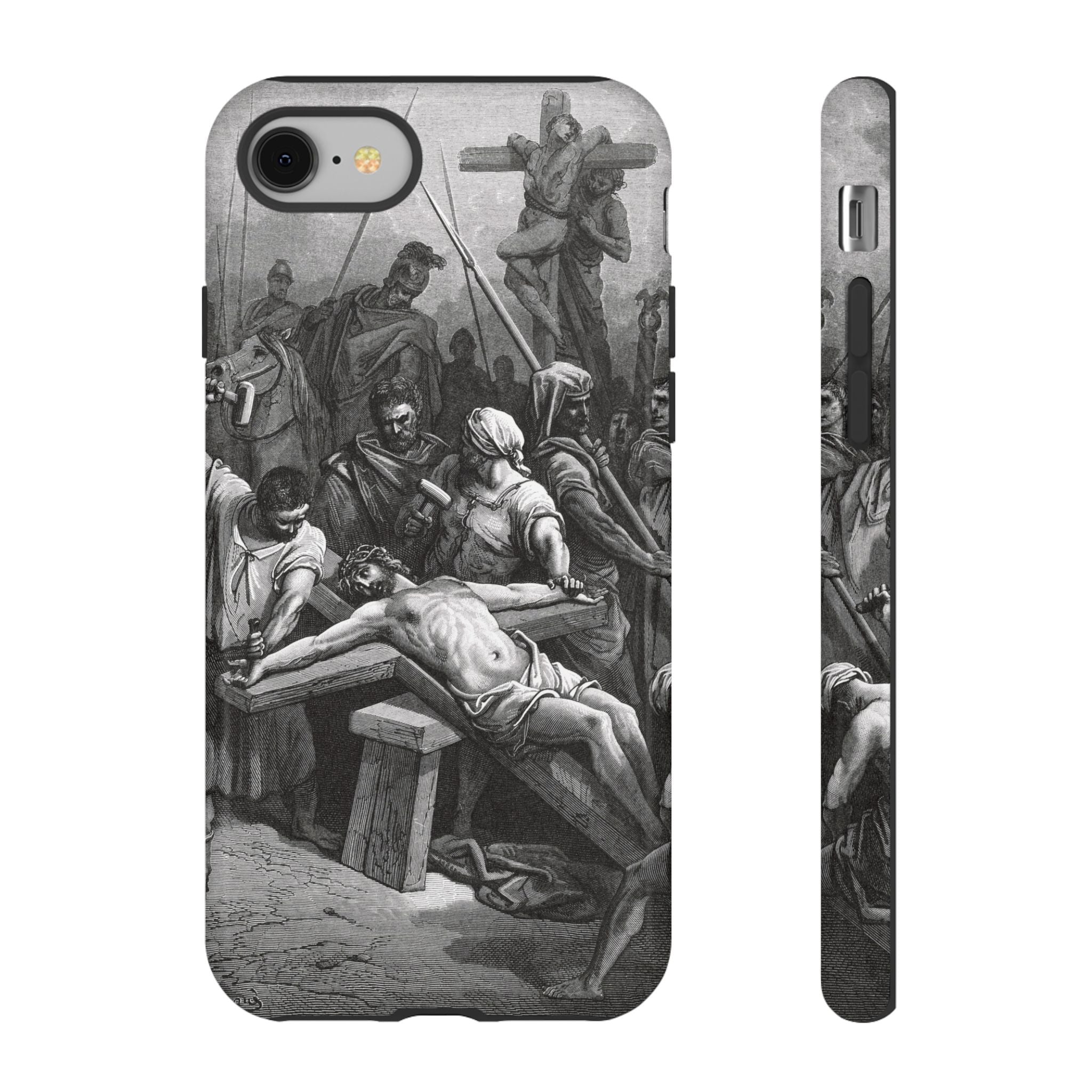Crucifixion of Jesus by Gustave Doré - iPhone Tough Case