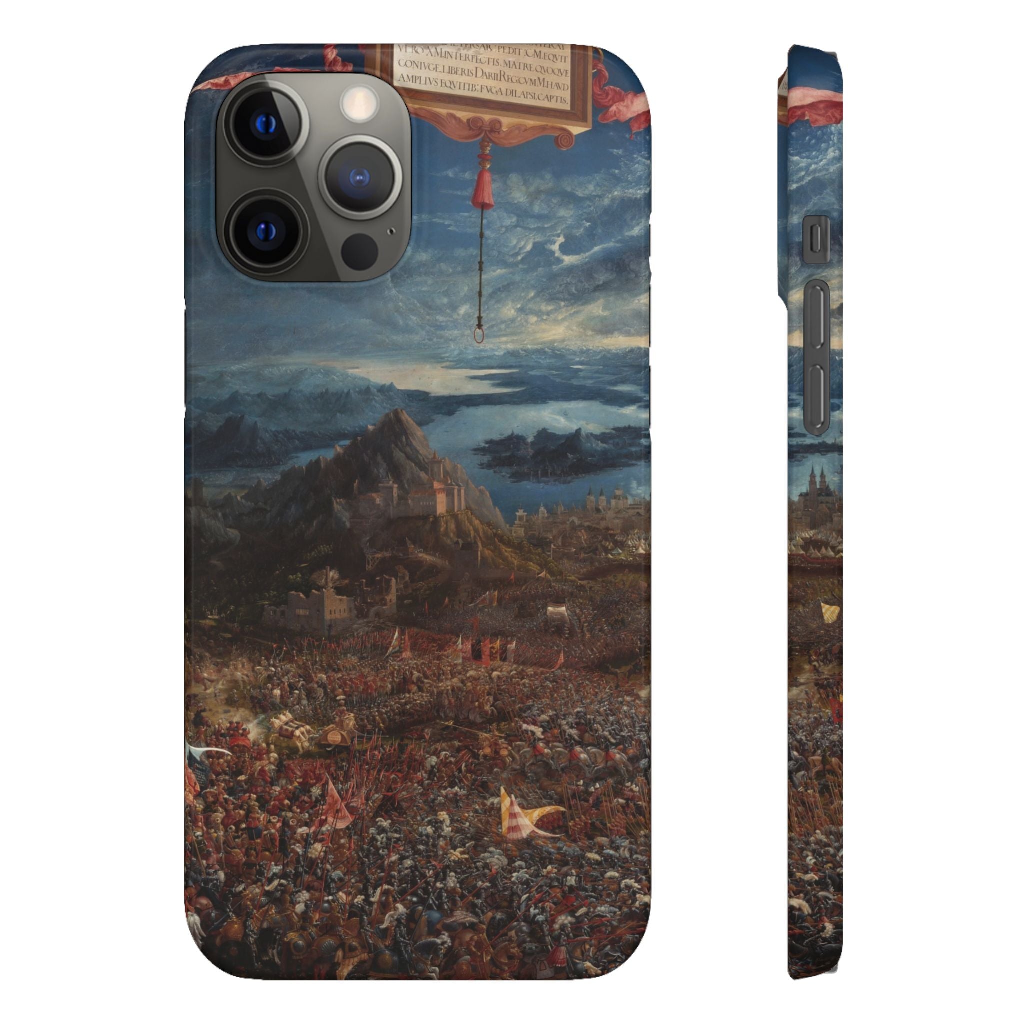The Battle of Alexander at Issus by Albrecht Altdorfer - iPhone Slim Case