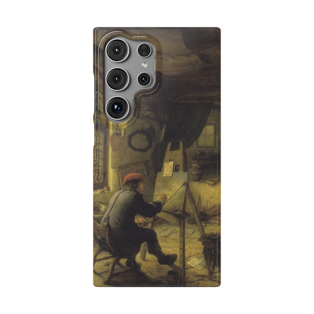 The Painter in His Workshop by Adriaen van Ostade - Samsung Slim Case