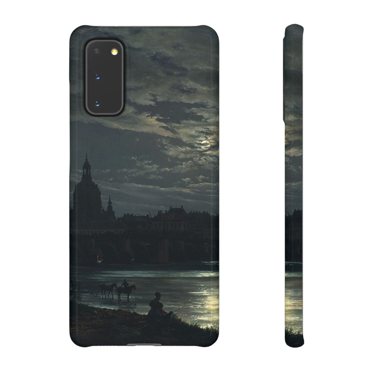 View of Dresden by Moonlight by Johan Dahl - Samsung Slim Case