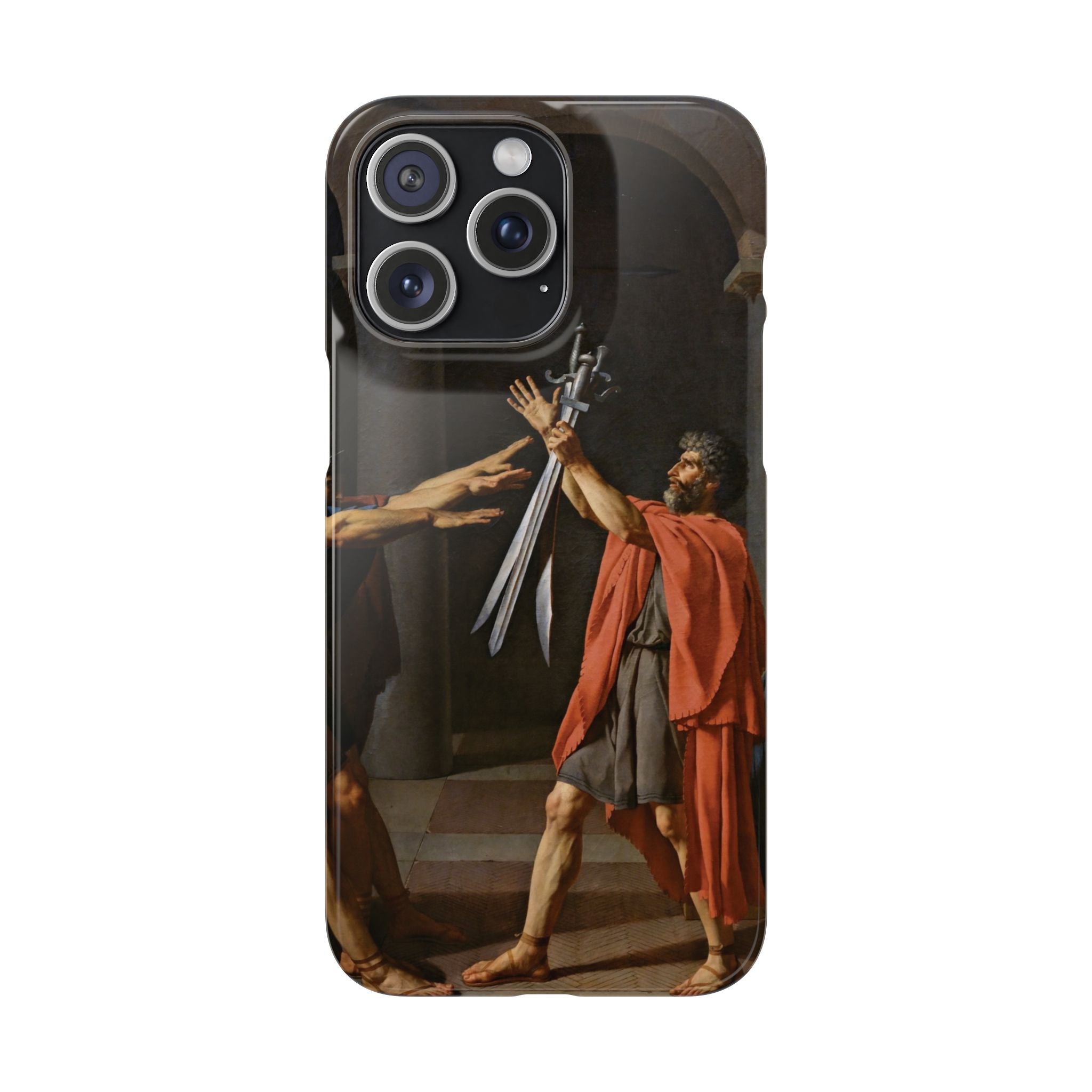 Oath of the Horatii by Jacques-Louis David - iPhone Slim Case