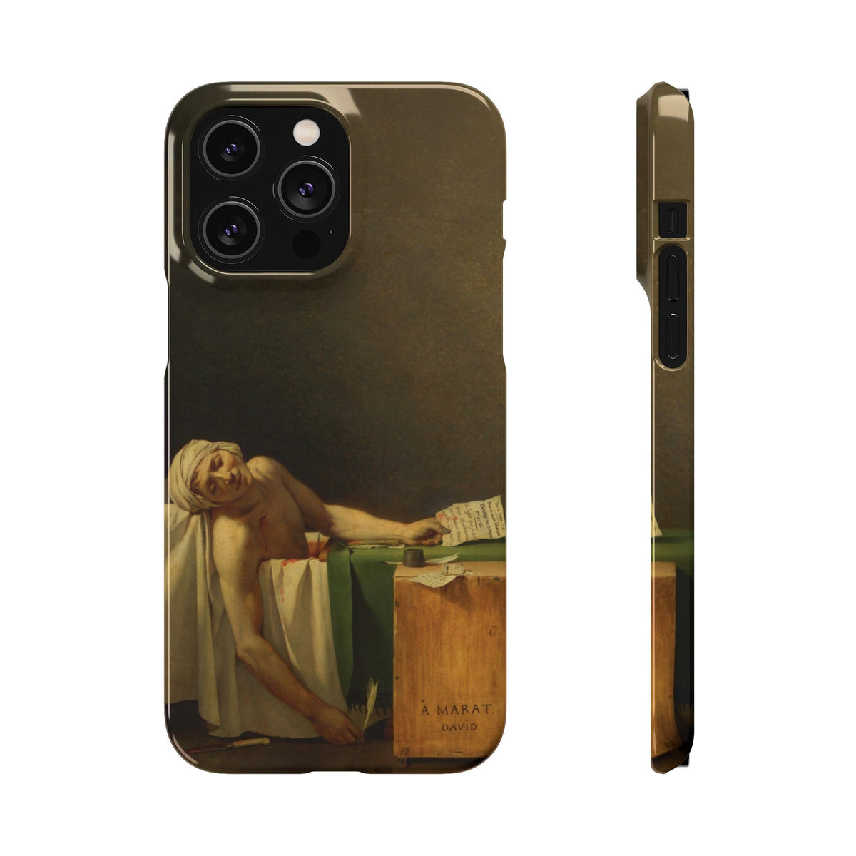 The Death of Marat by Jacques-Louis David - iPhone Slim Case