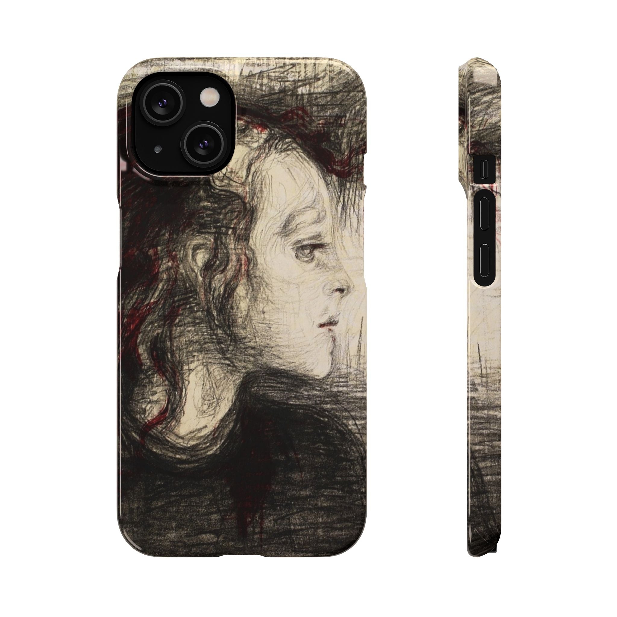The Sick Child by Edvard Munch - iPhone Slim Case