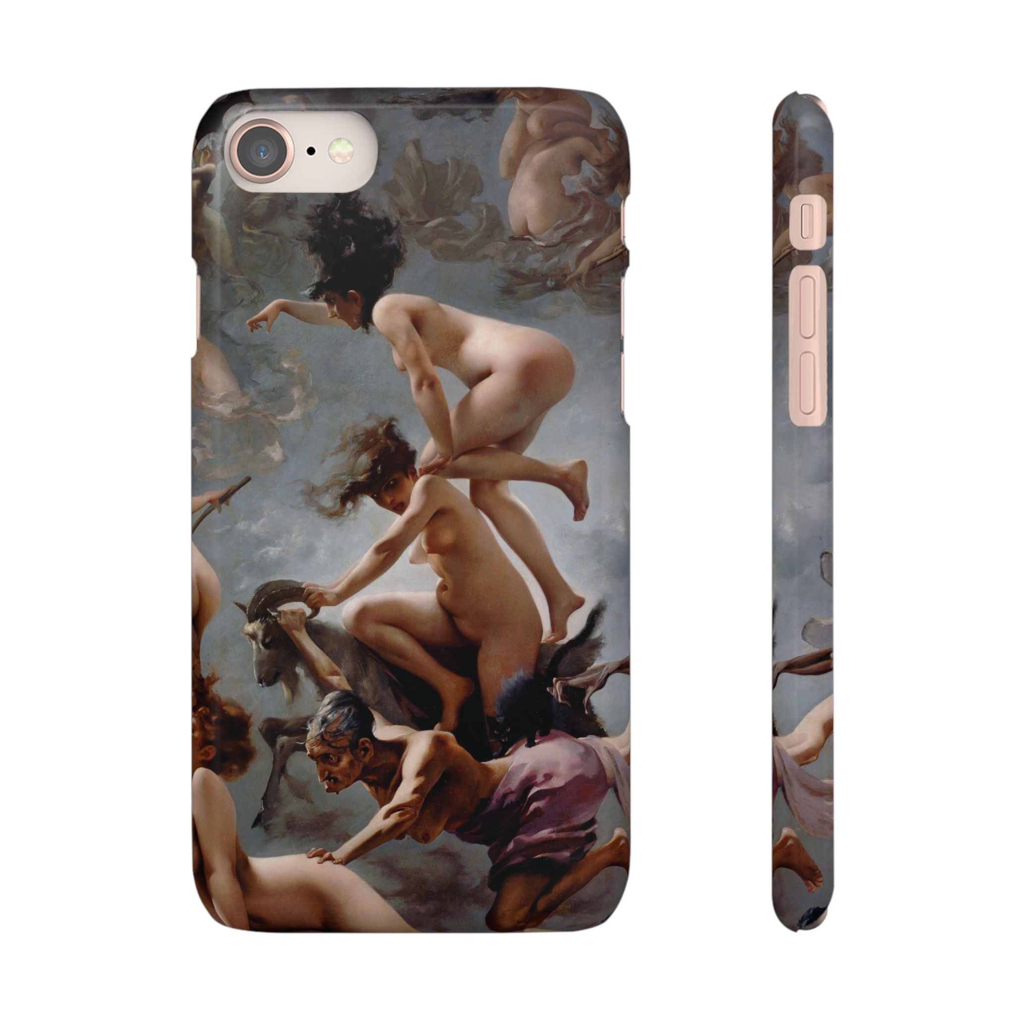 Witches going to their Sabbath by Luis Ricardo Falero - iPhone Slim Case