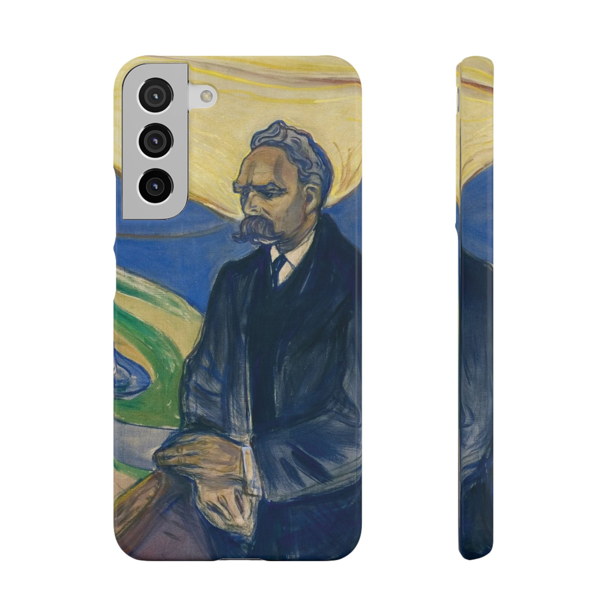 Portrait of Friedrich Nietzsche by Edvard Munch - Samsung Slim Case
