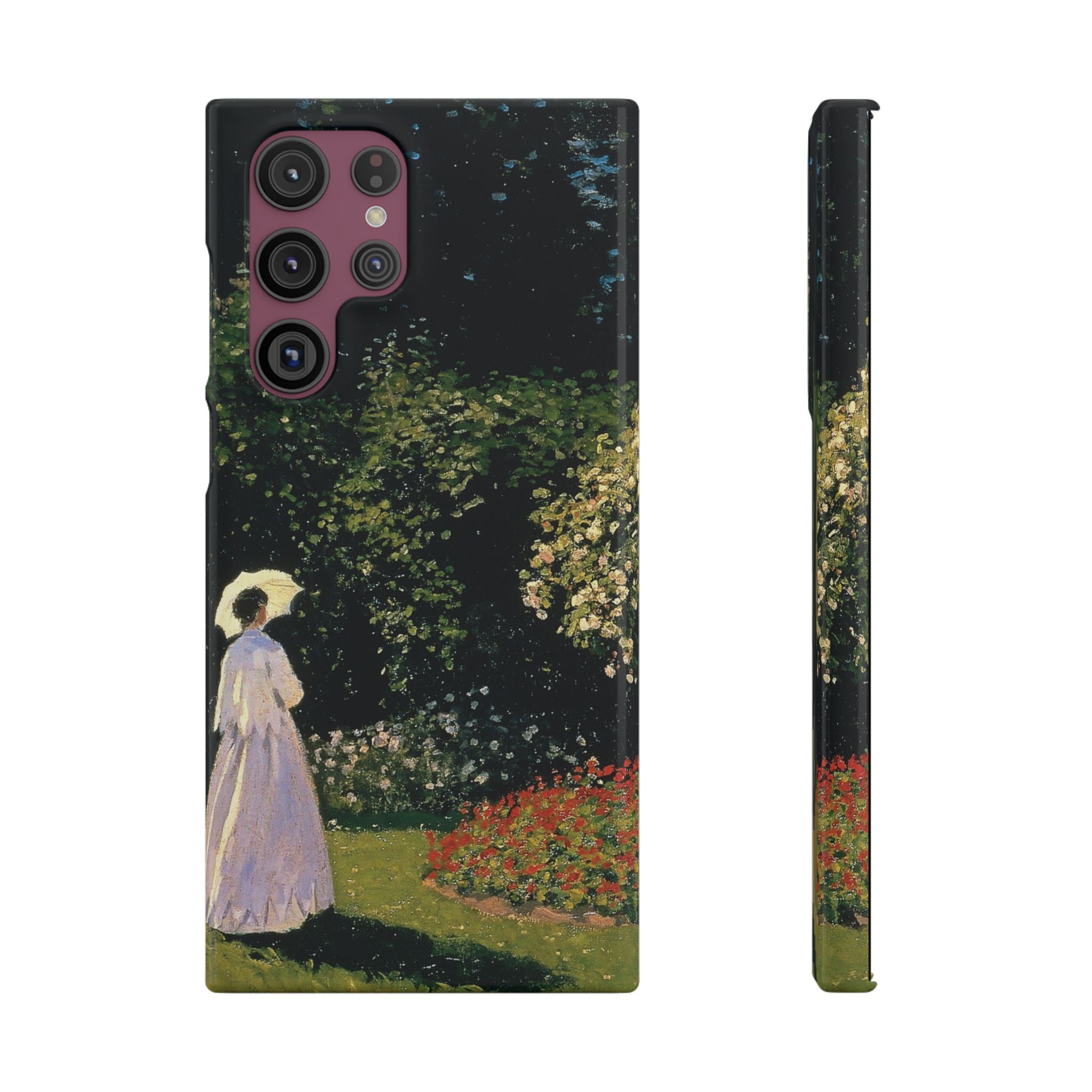 Woman in the Garden by Claude Monet - Samsung Slim Case