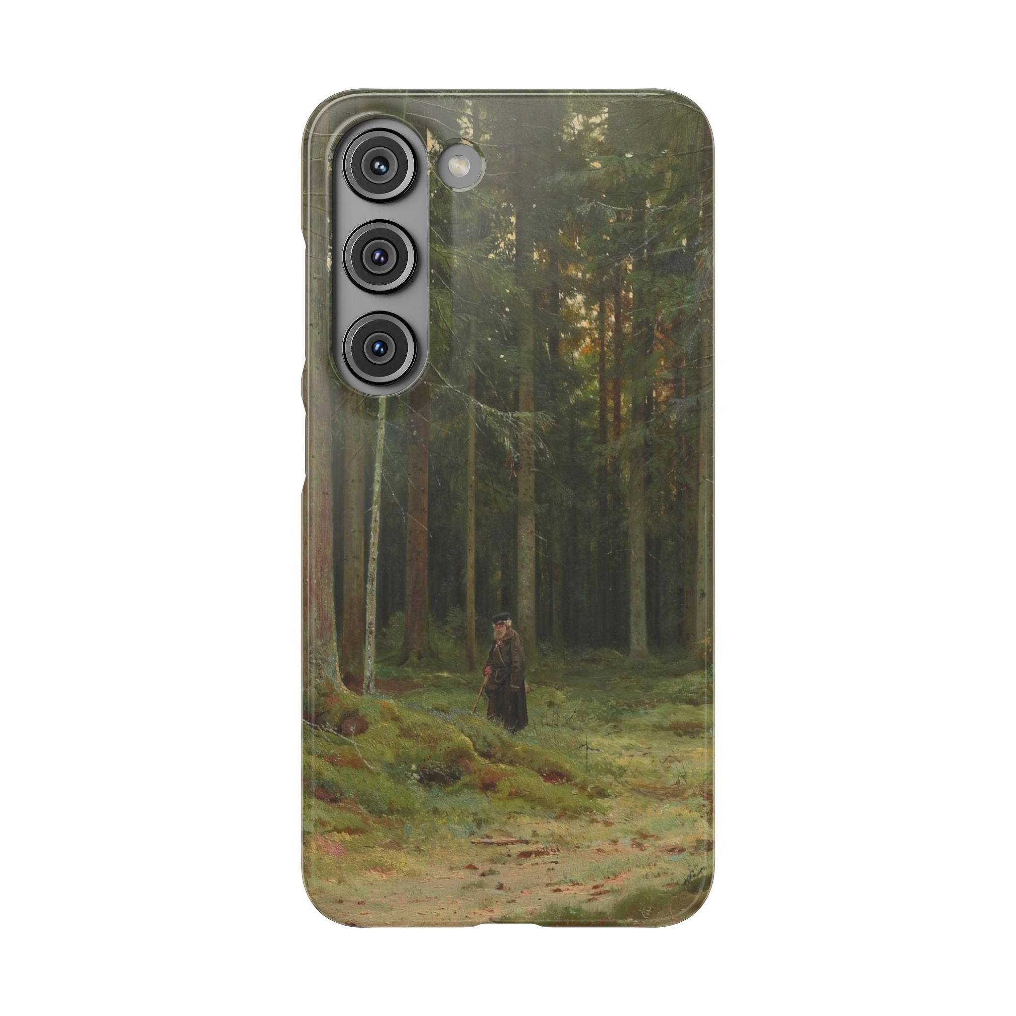 In the Forest of Countess Mordvinova Petergof by Ivan Ivanovich Shishkin - Samsung Slim Case