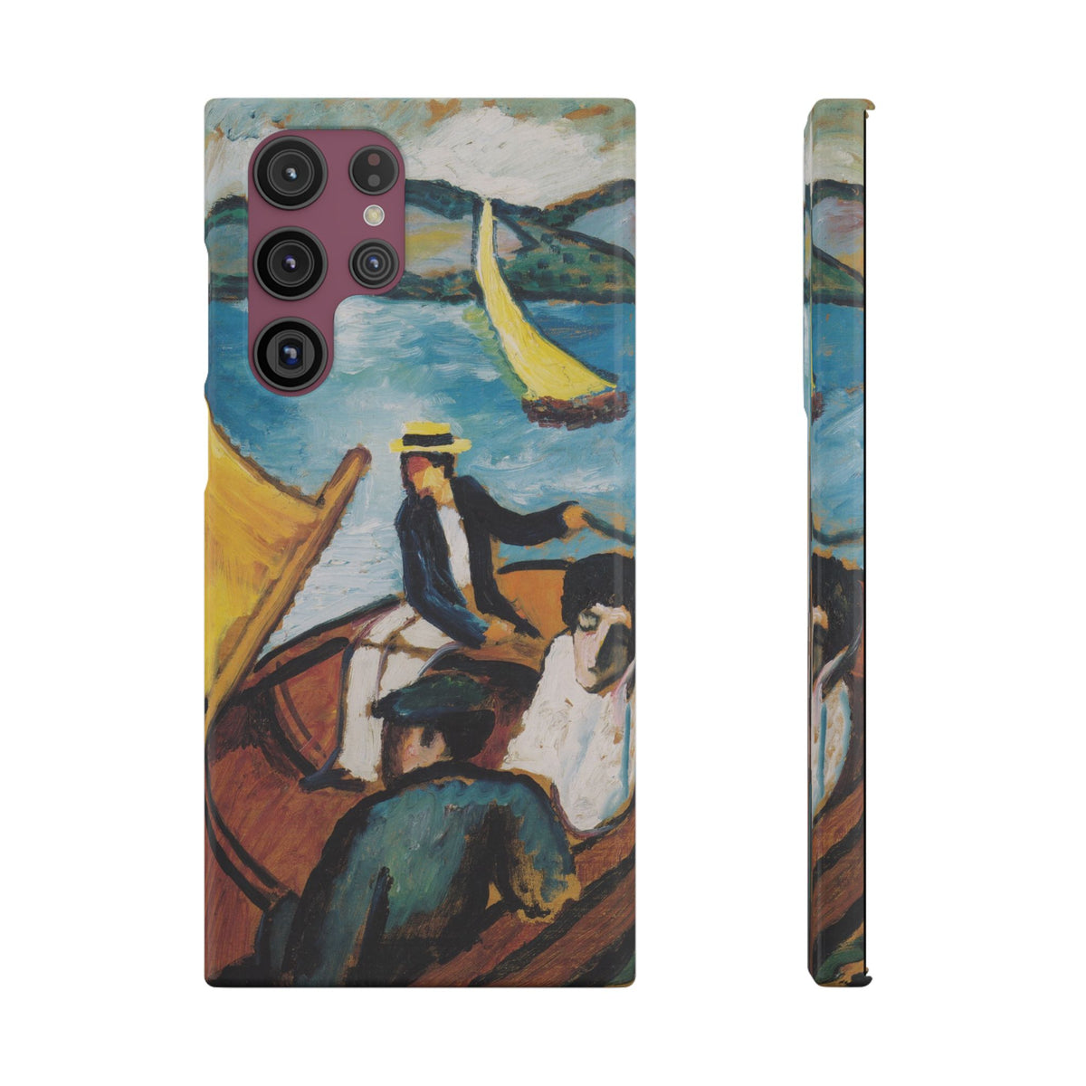 Sailing Boat on the Tegernsee by August Macke - Samsung Slim Case