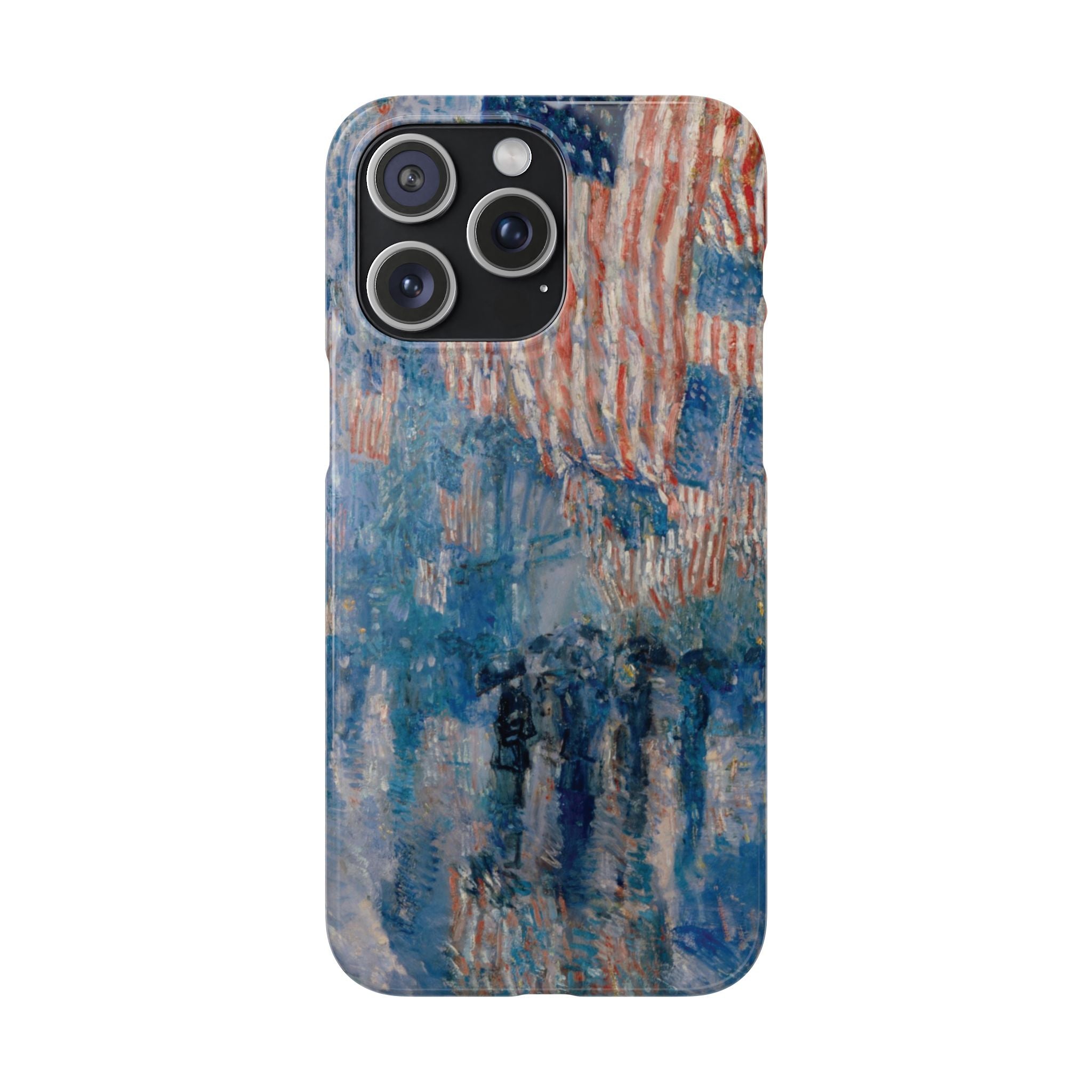 The Avenue in the Rain by Childe Hassam - iPhone Slim Case