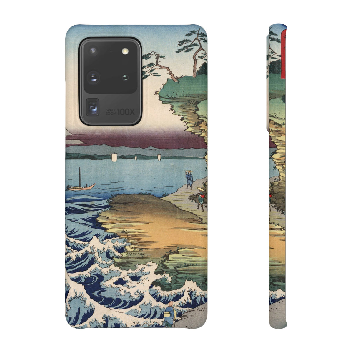 The Hota Coast in Awa Province by Utagawa Hiroshige - Samsung Slim Case