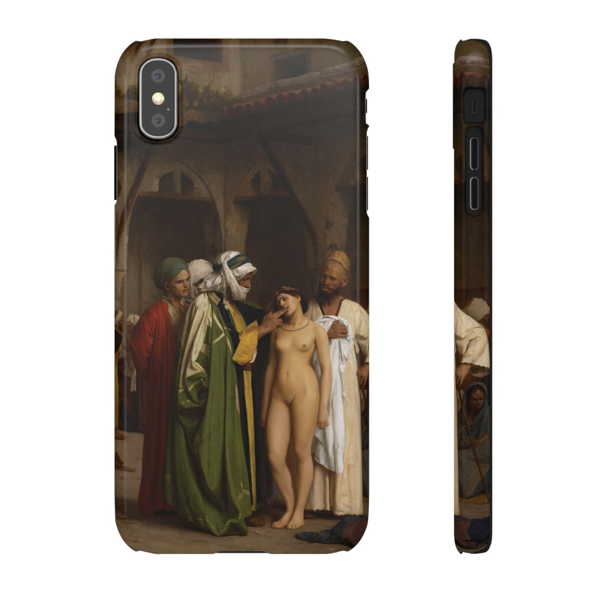Le Marche d'esclaves by Jean-Leon Gerome - iPhone Slim Case