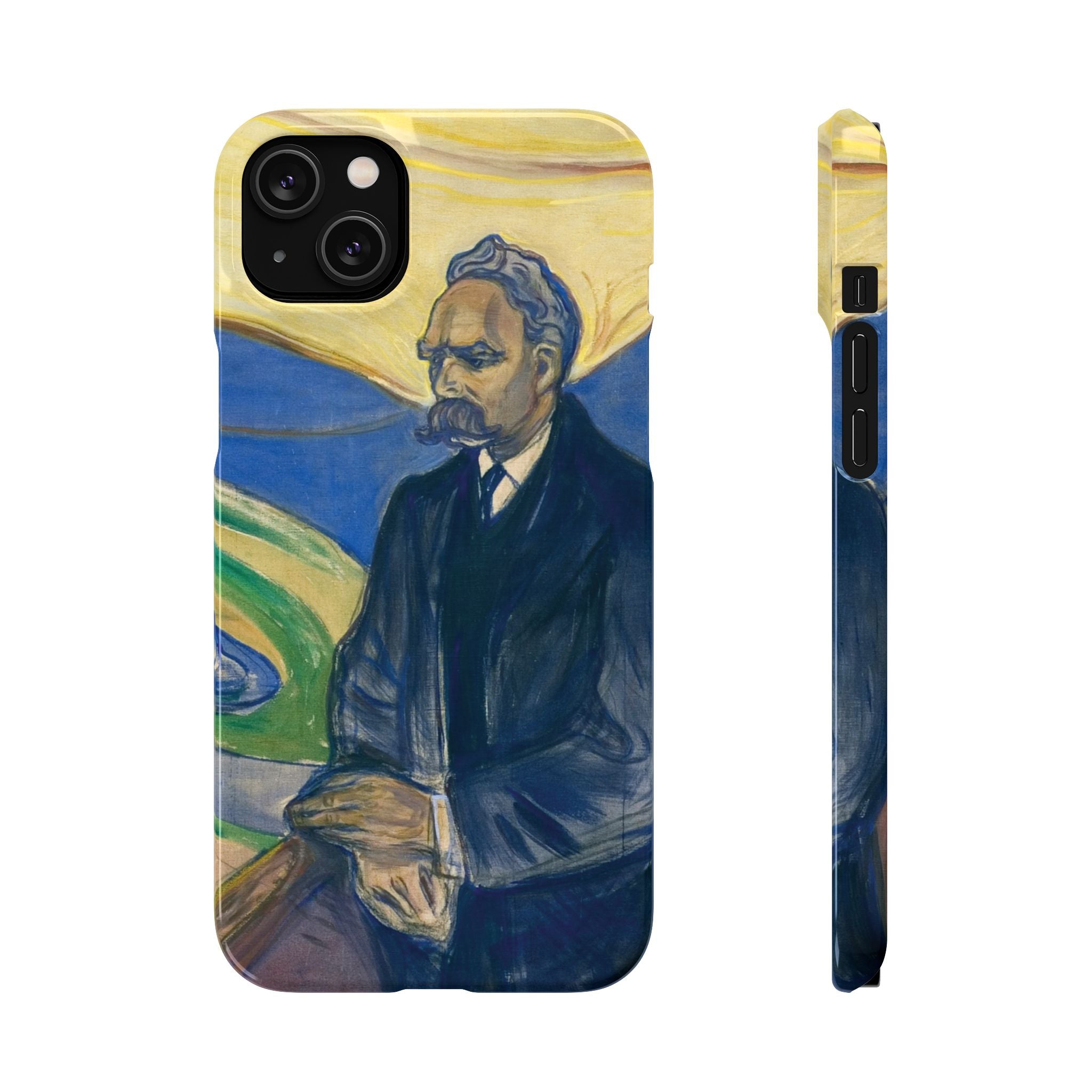 Portrait of Friedrich Nietzsche by Edvard Munch - iPhone Slim Case
