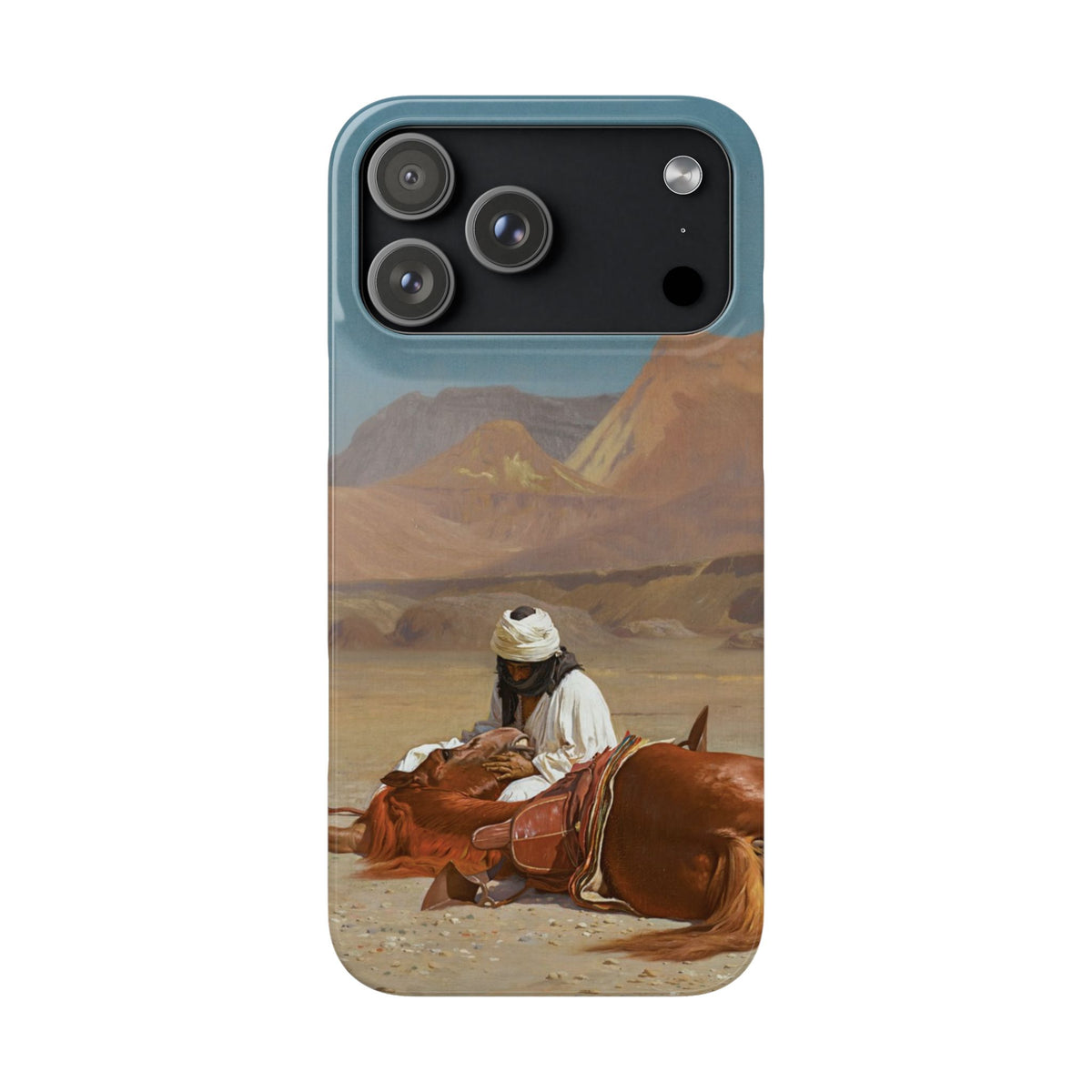 Rider and his Steed in the Desert by Jean-Leon Gerome - iPhone Slim Case
