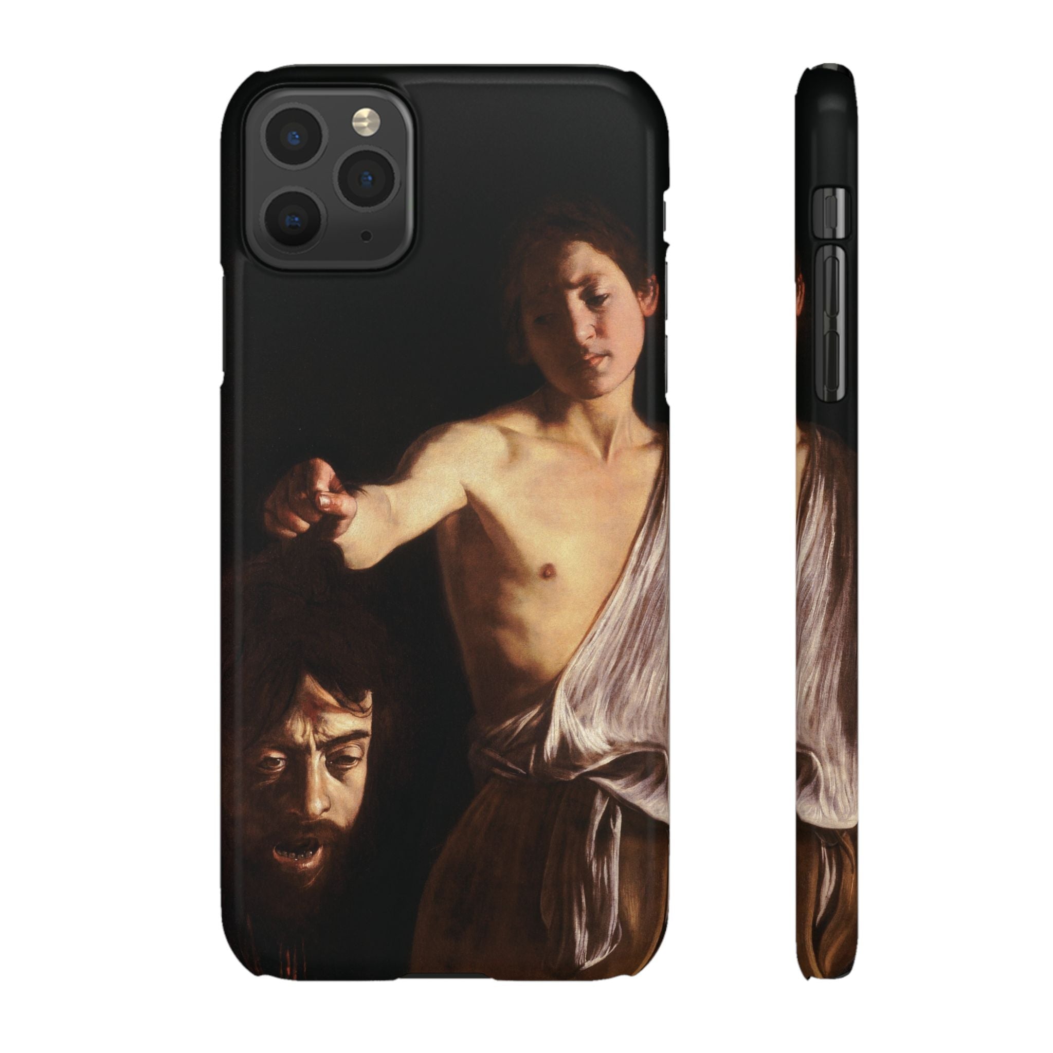 David with the Head of Goliath by Caravaggio - iPhone Slim Case
