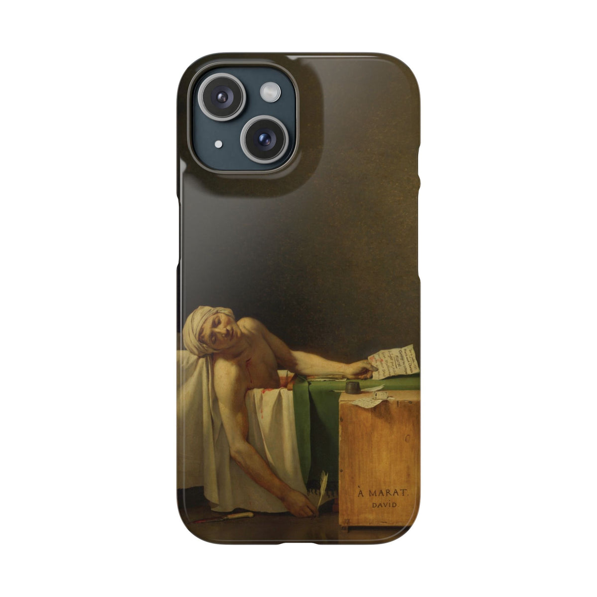 The Death of Marat by Jacques-Louis David - iPhone Slim Case