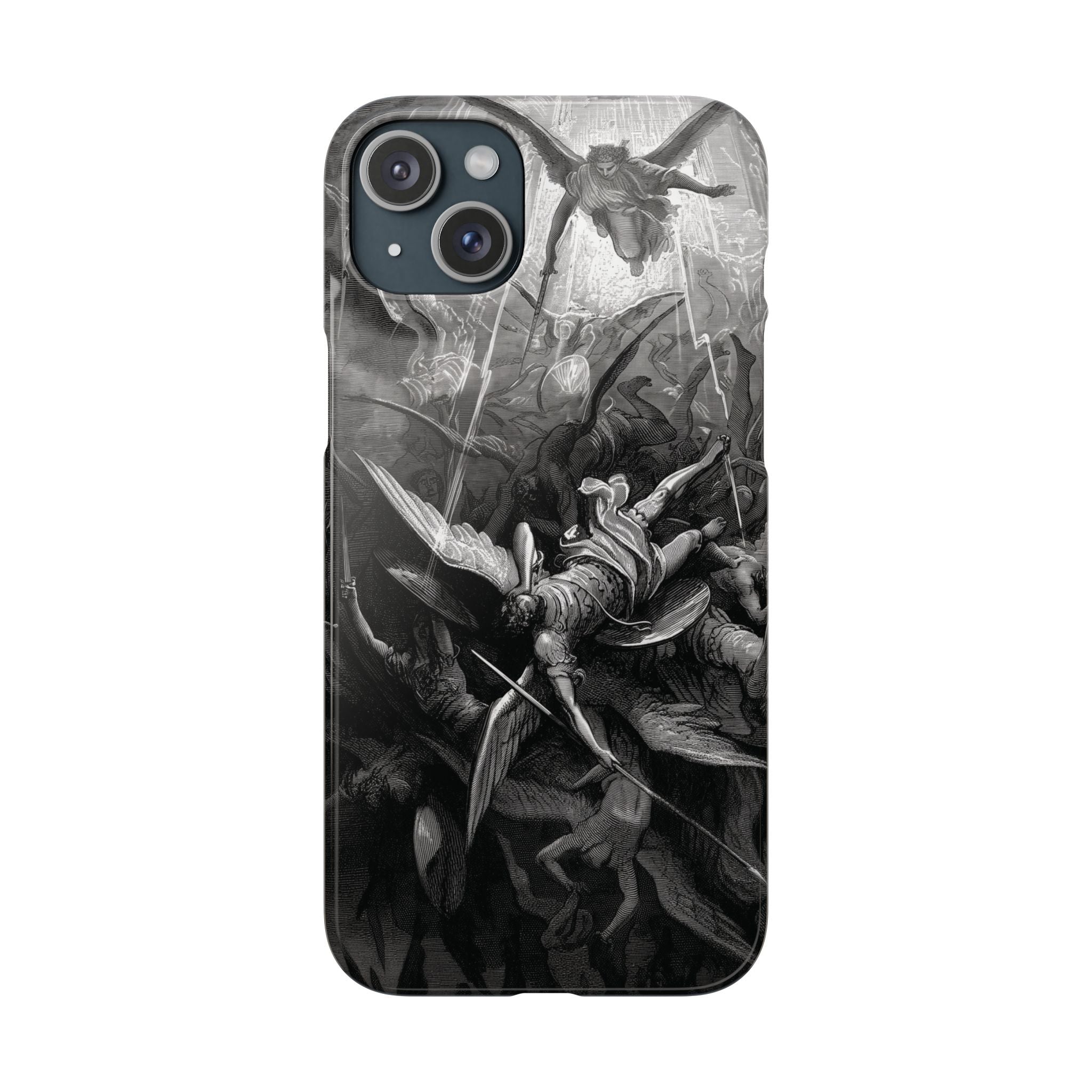 Paradise Lost | The Battle in Heaven by Gustave Doré - iPhone Slim Case