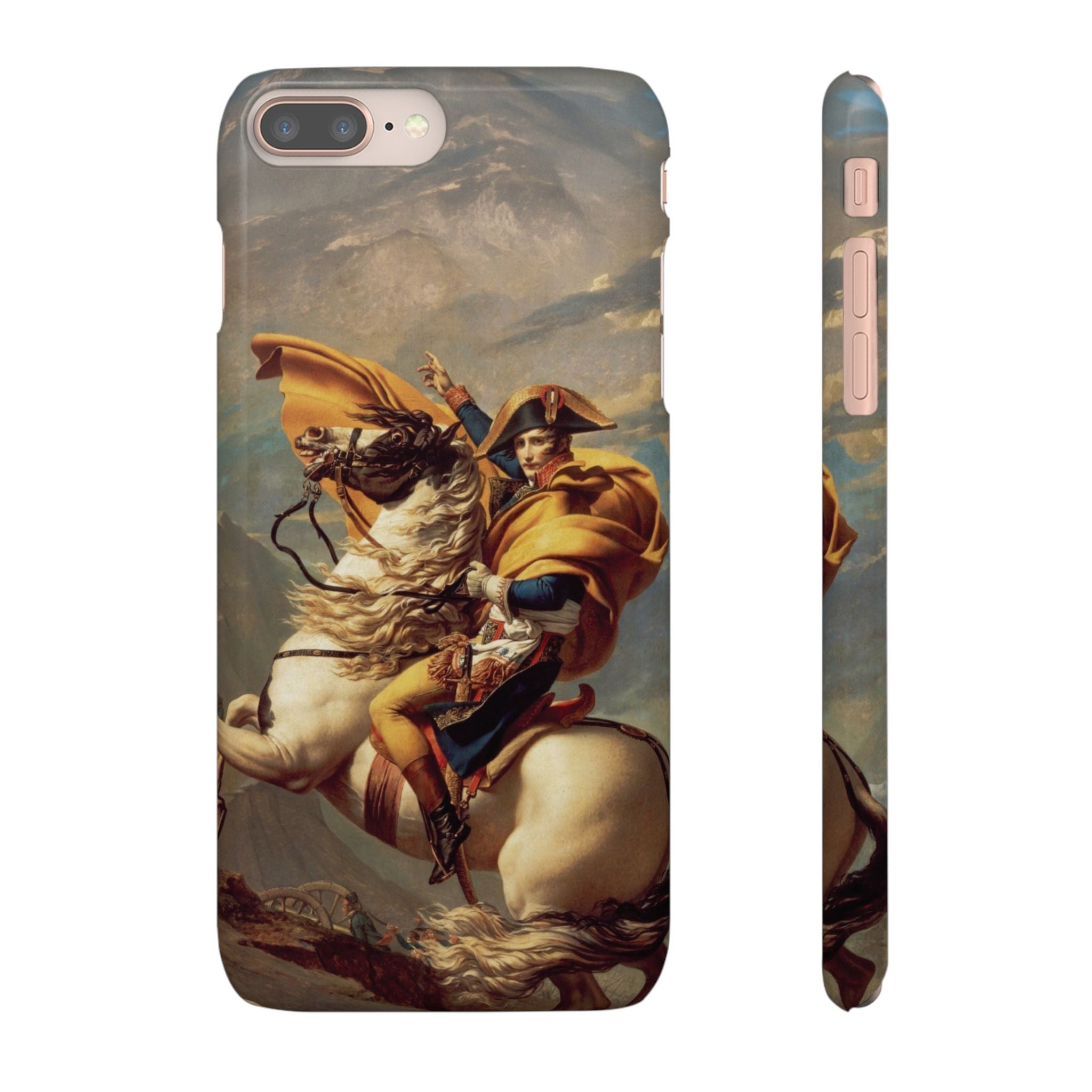 Napoleon at the Saint-Bernard Pass by Jacques-Louis David - iPhone Slim Case
