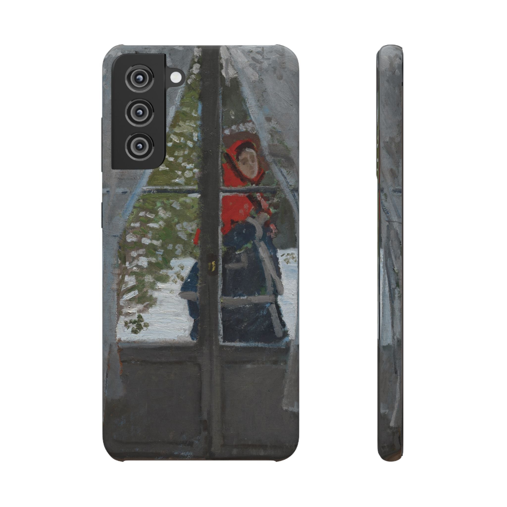 Le mouchoir rouge by Claude Monet - Samsung Slim Case