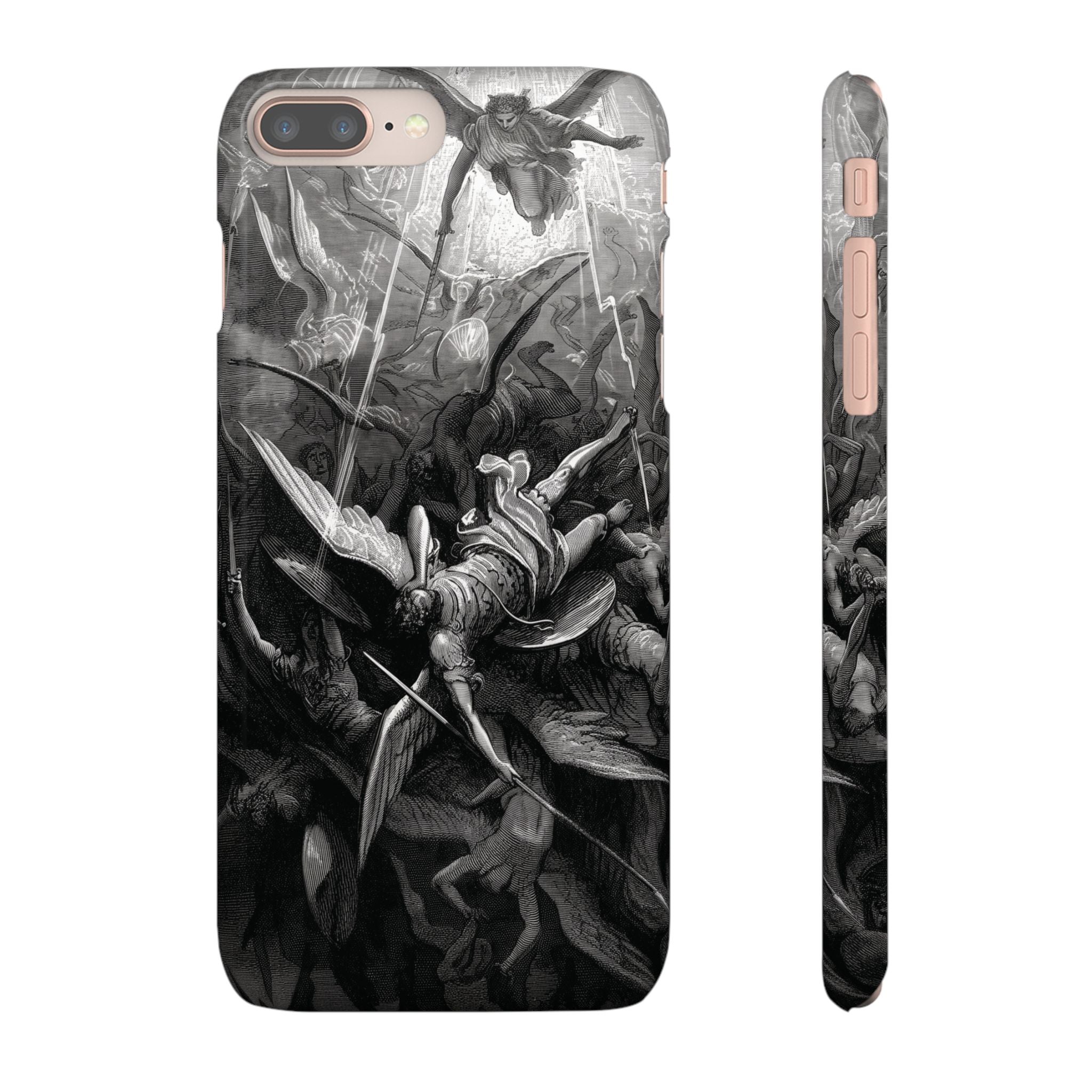 Paradise Lost | The Battle in Heaven by Gustave Doré - iPhone Slim Case