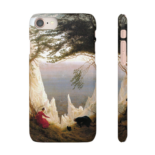Chalk Cliffs on Rügen by Caspar David Friedrich - iPhone Slim Case