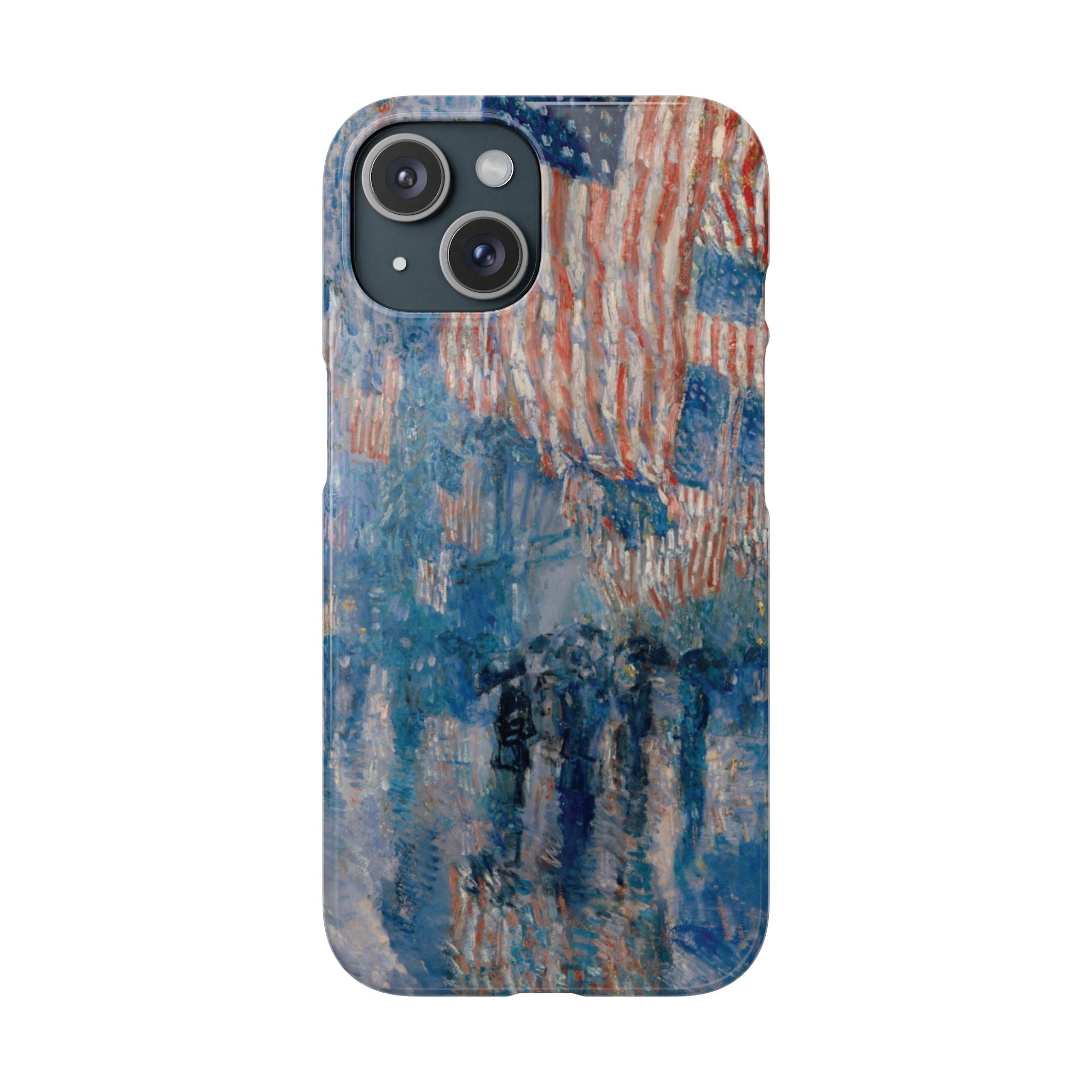 The Avenue in the Rain by Childe Hassam - iPhone Slim Case