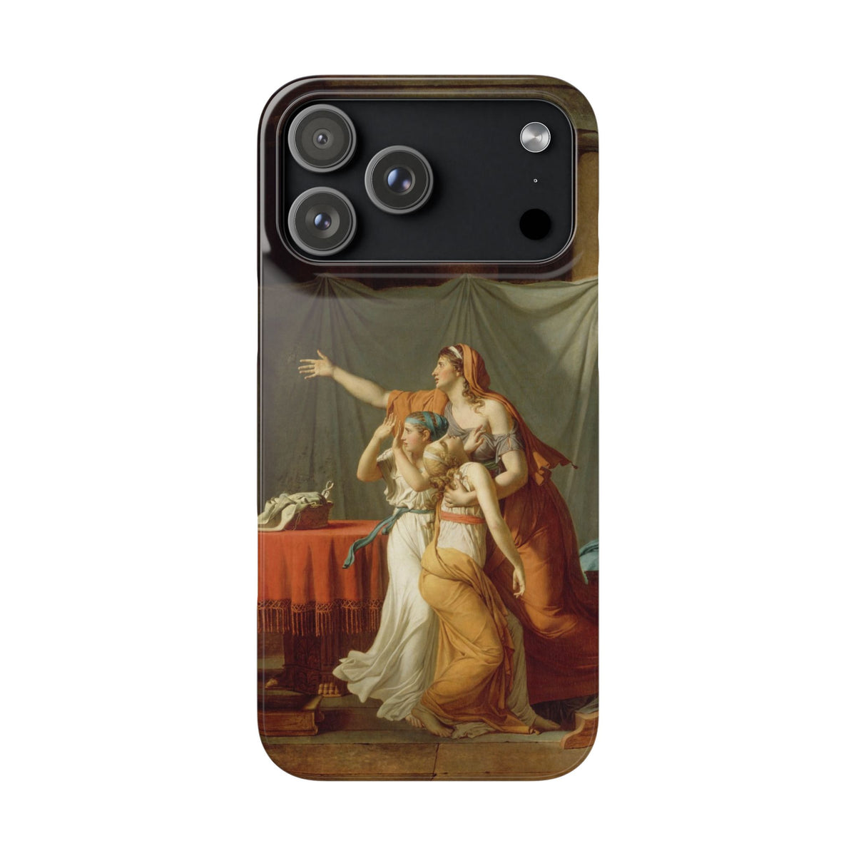 The Lictors Bring to Brutus the Bodies of His Sons II by Jacques-Louis David - iPhone Slim Case