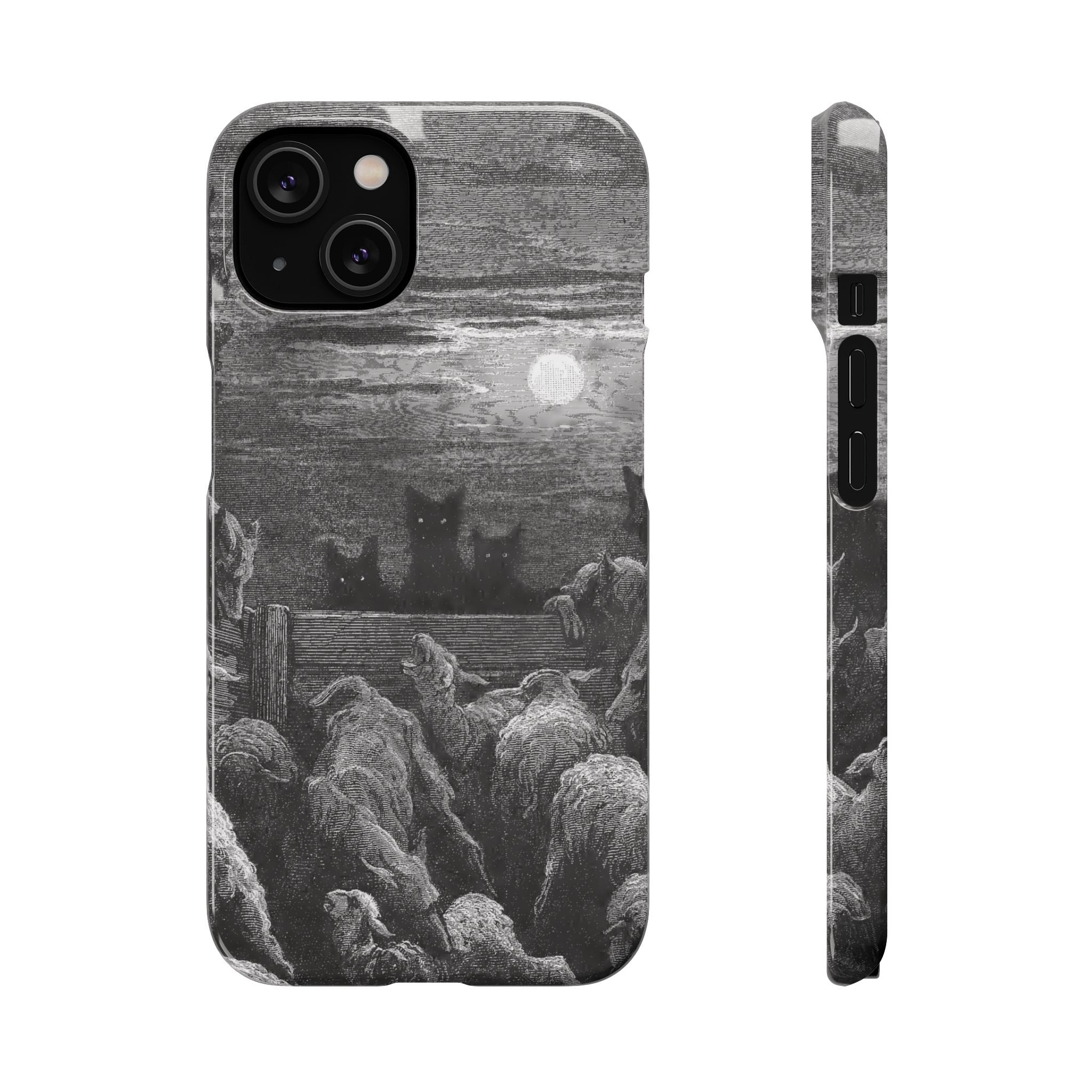 The Wolves and The Sheep by Gustave Dore - iPhone Slim Case