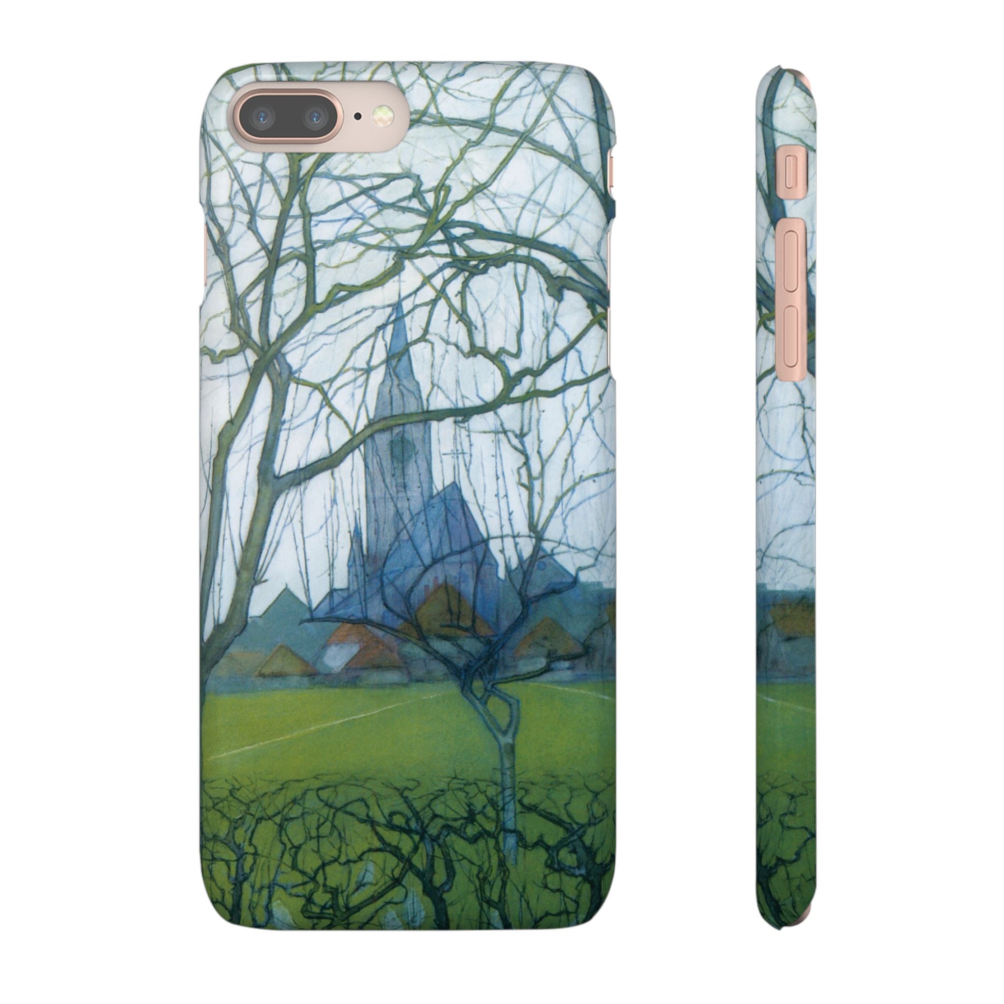 St Jacobs Church by Piet Mondrian - iPhone Slim Case