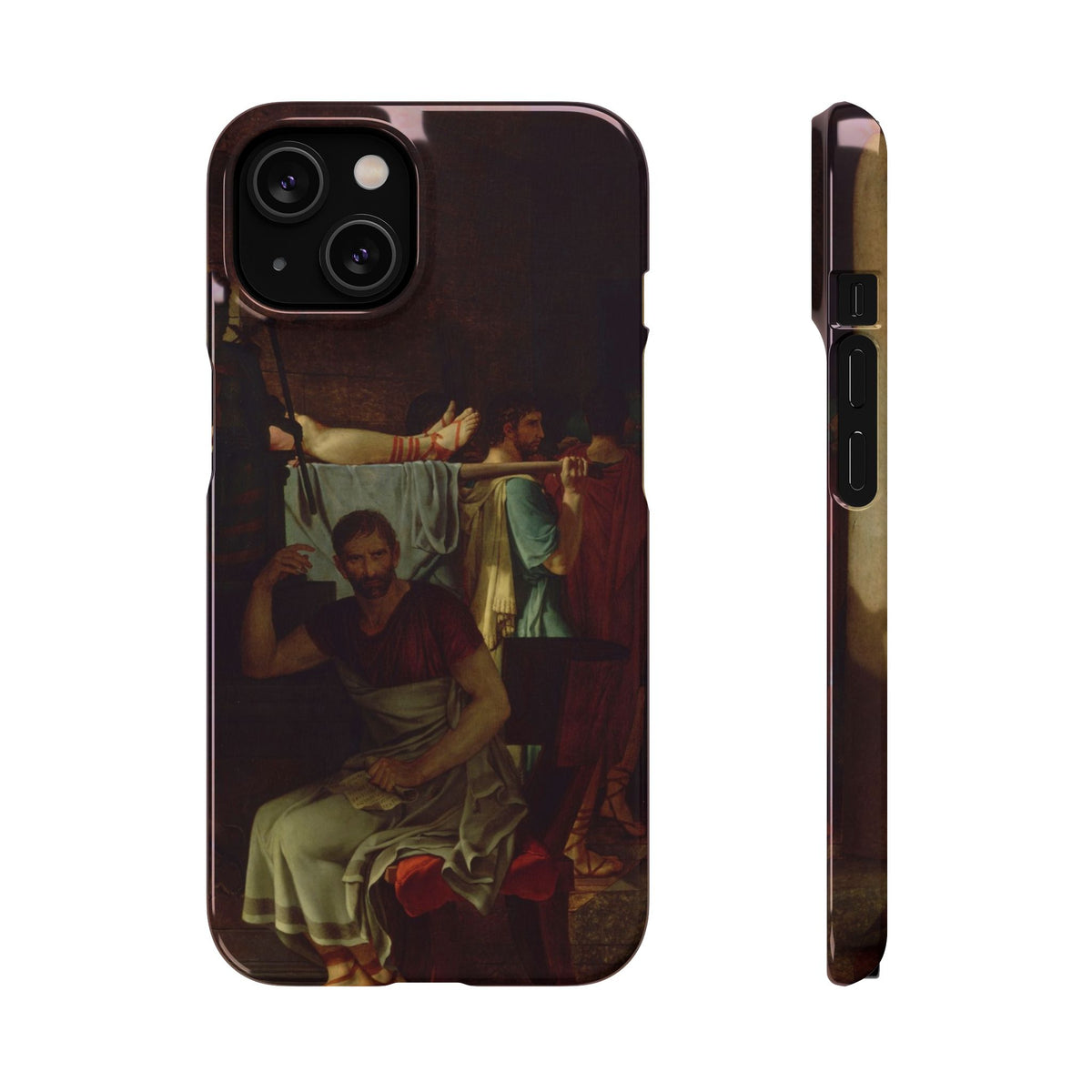 The Lictors Bring to Brutus the Bodies of His Sons I by Jacques-Louis David - iPhone Slim Case