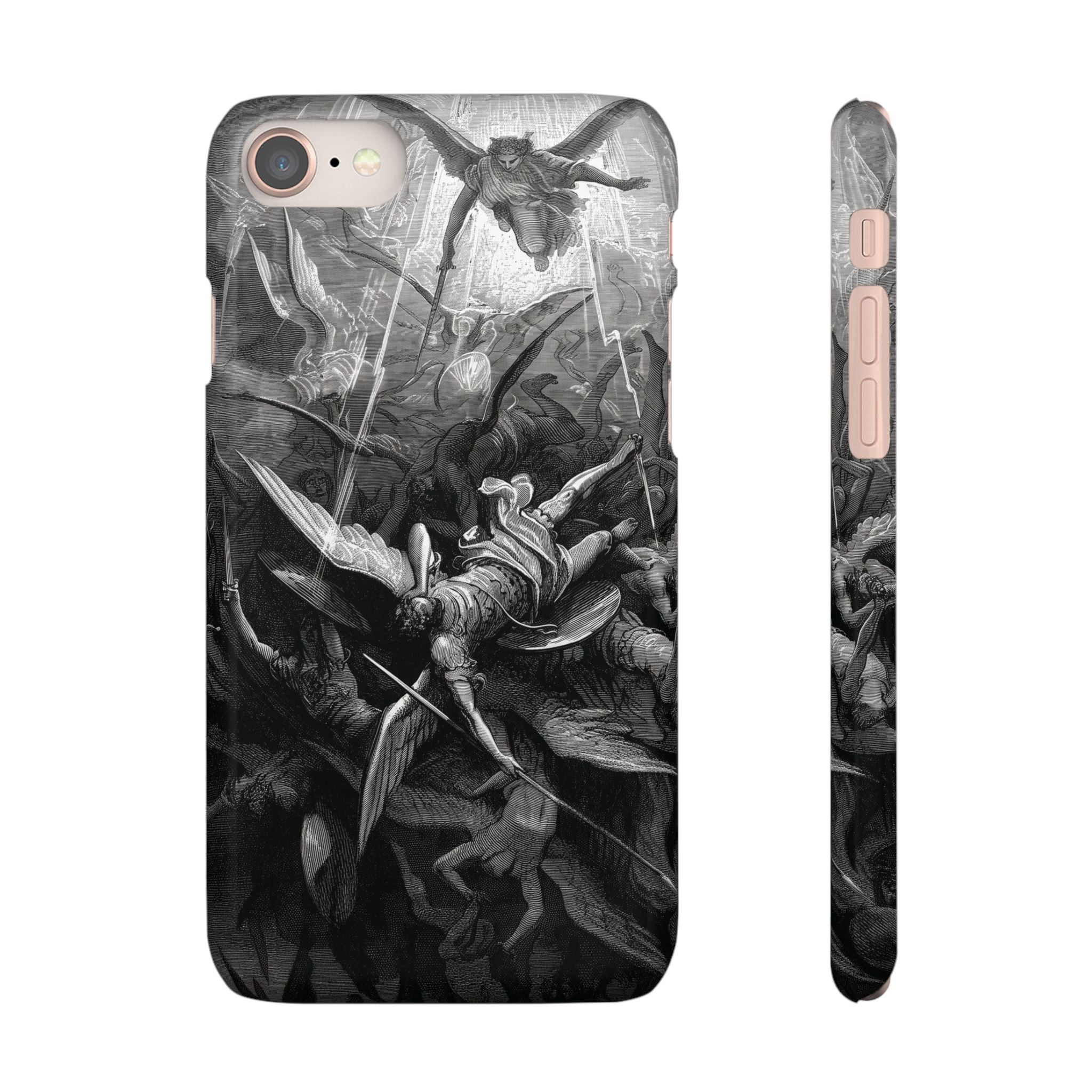 Paradise Lost | The Battle in Heaven by Gustave Doré - iPhone Slim Case