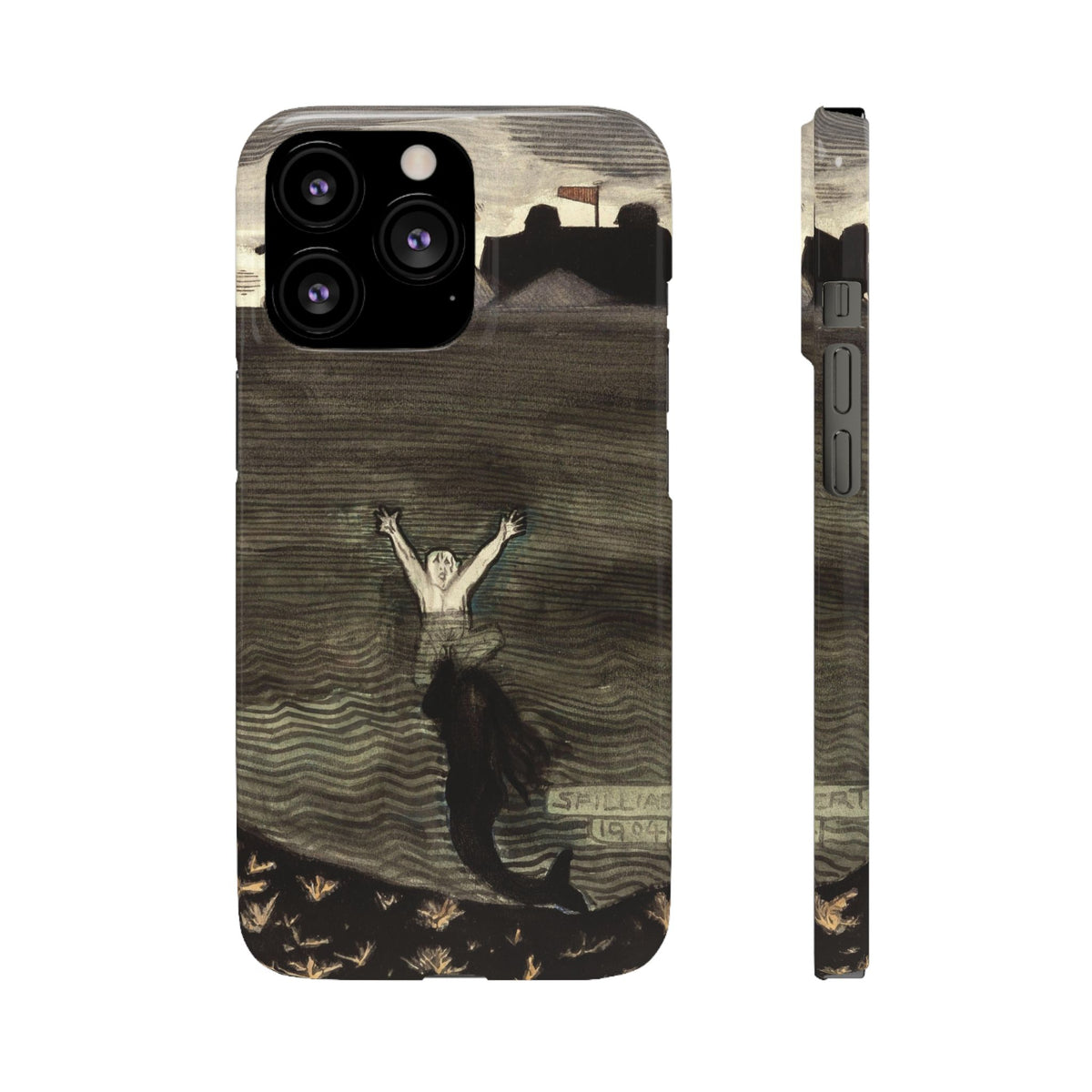 The Call of the Mermaid The Drowning by Leon Spilliaert - iPhone Slim Case