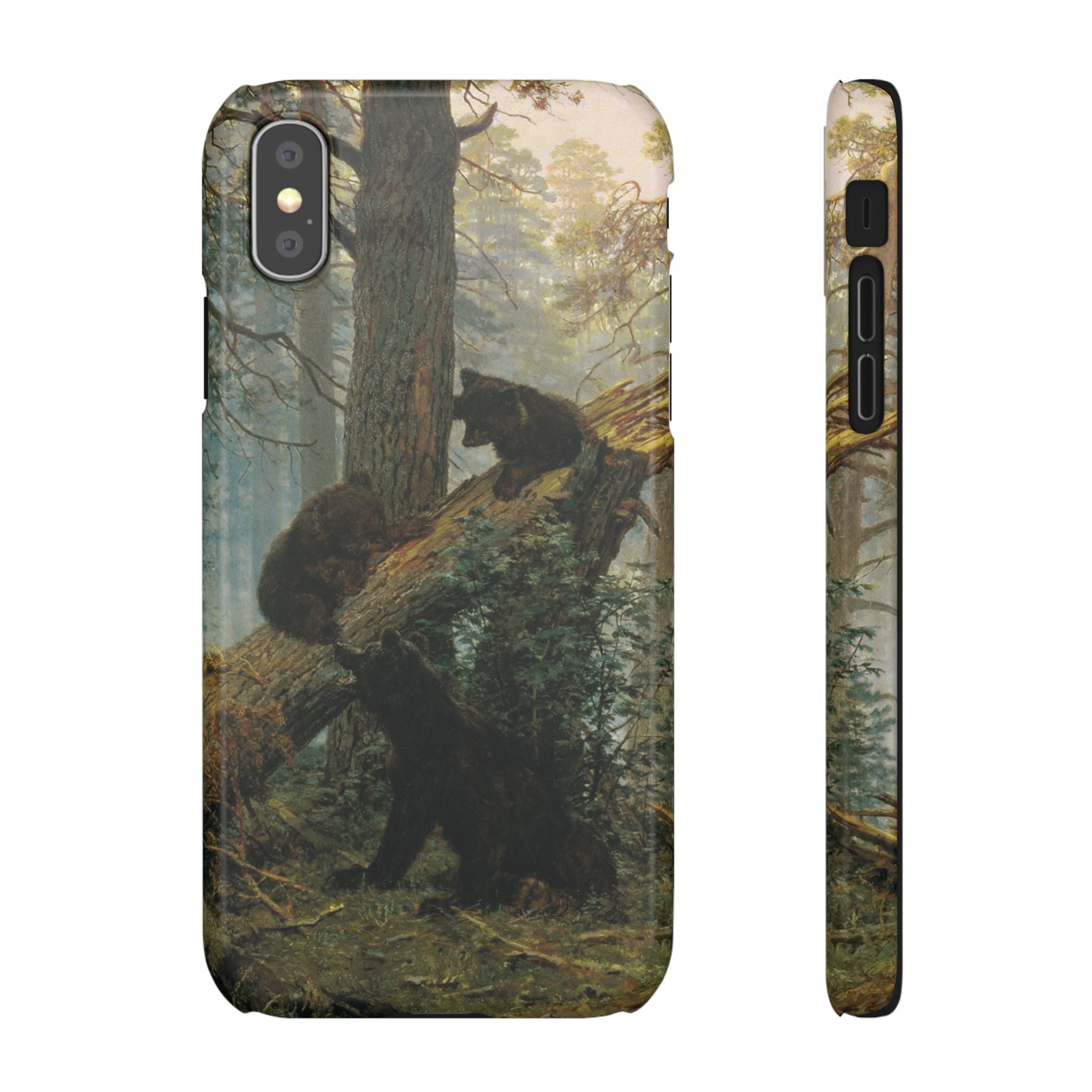Morning in a Pine Forest by Ivan Ivanovich Shishkin - iPhone Slim Case