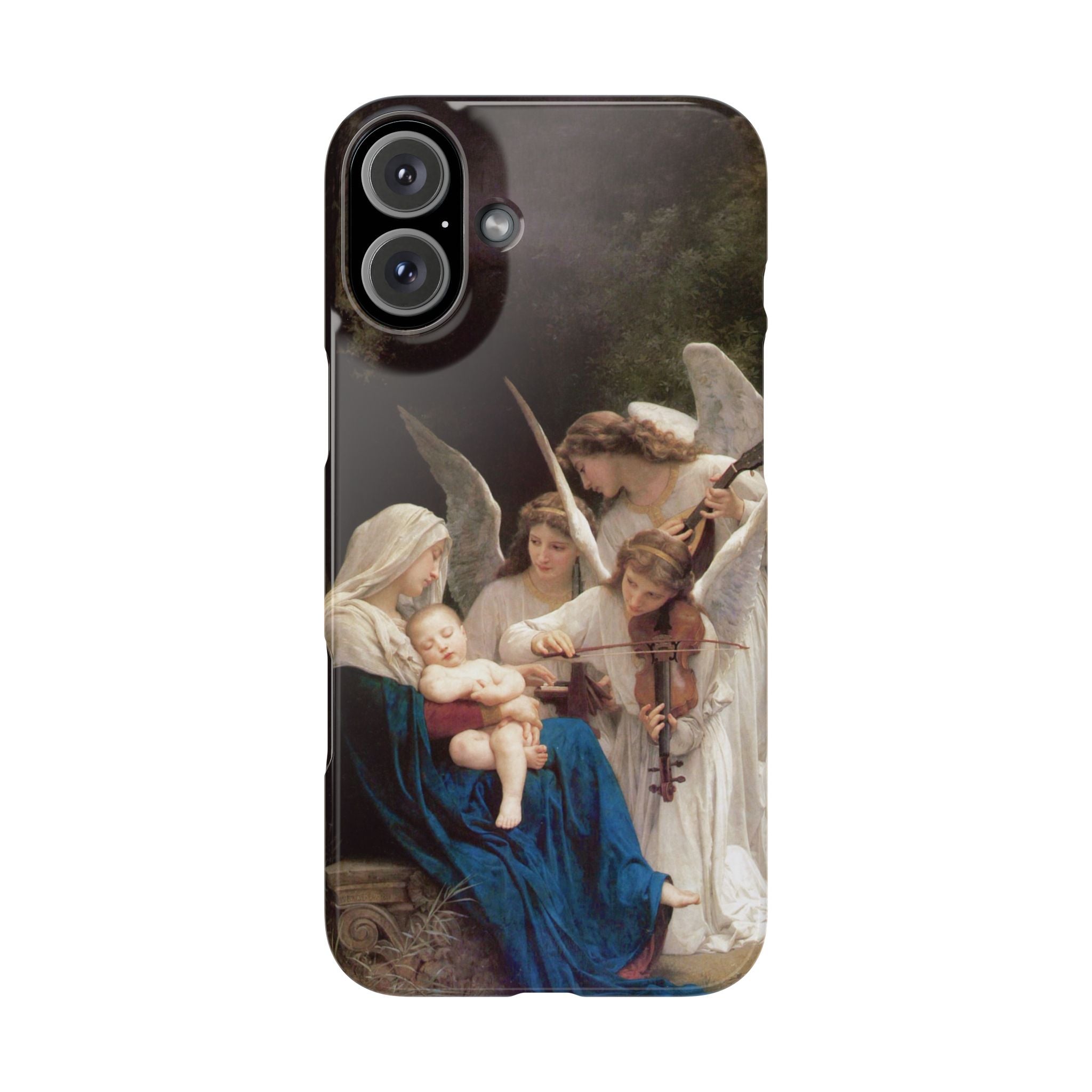 The Virgin of the angels by William-Adolphe Bouguereau - iPhone Slim Case