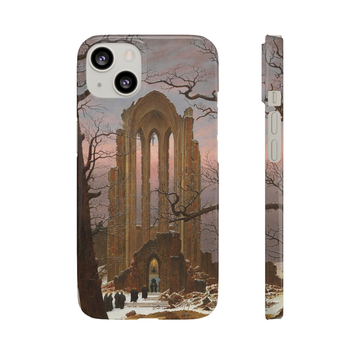 Monastery Graveyard in the Snow by Caspar David Friedrich - iPhone Slim Case