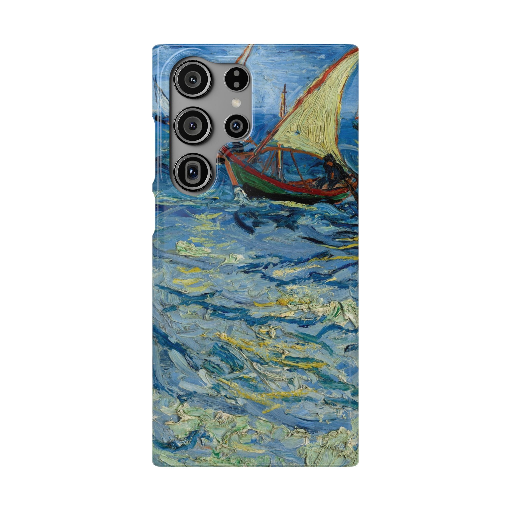 Fishing Boats at Sea by Vincent van Gogh - Samsung Slim Case