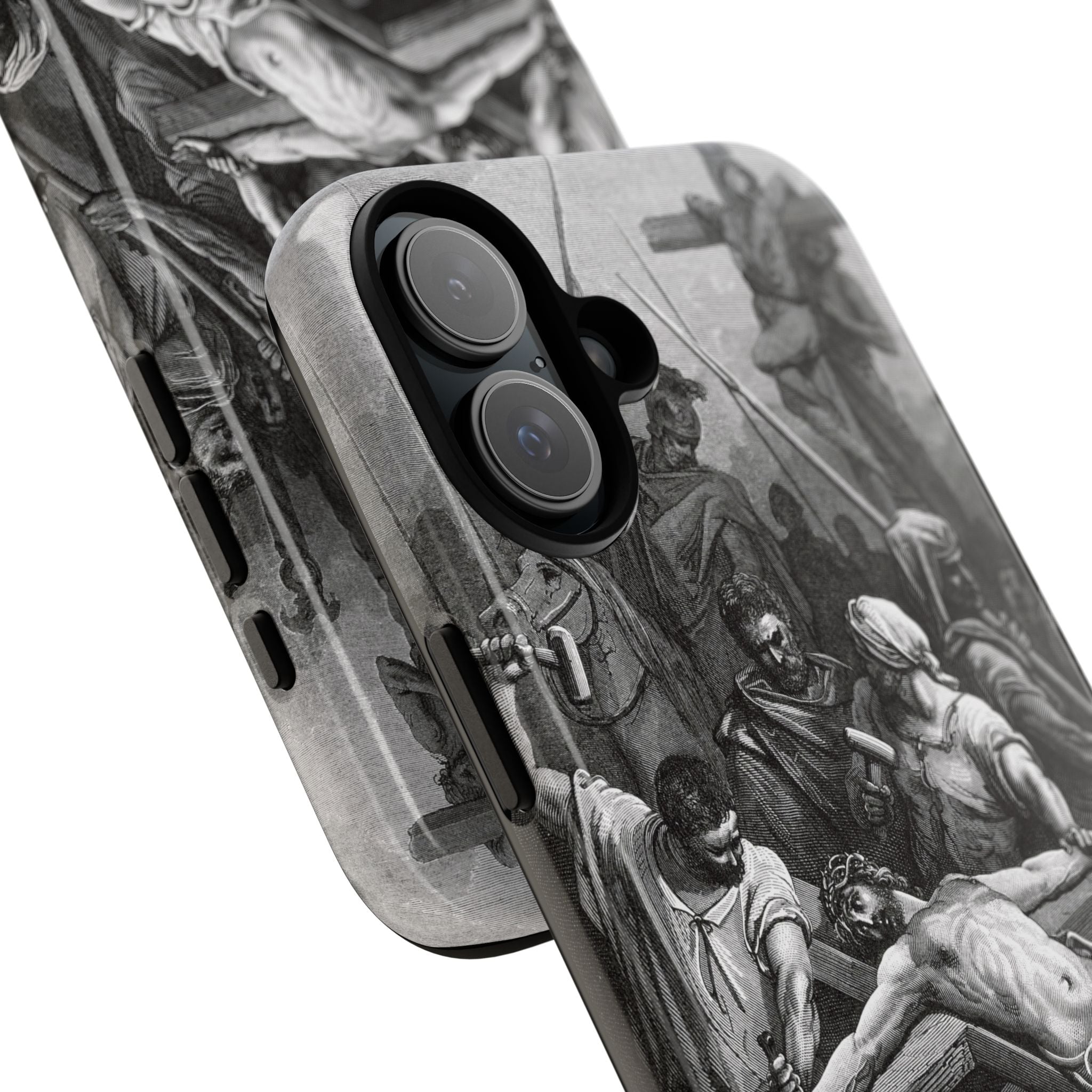 Crucifixion of Jesus by Gustave Doré - iPhone Tough Case