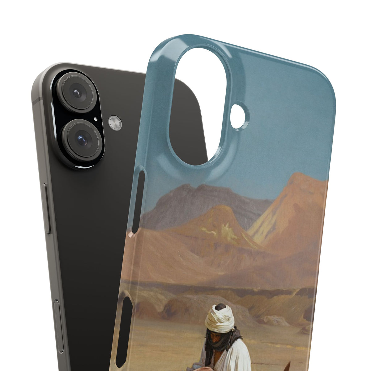 Rider and his Steed in the Desert by Jean-Leon Gerome - iPhone Slim Case