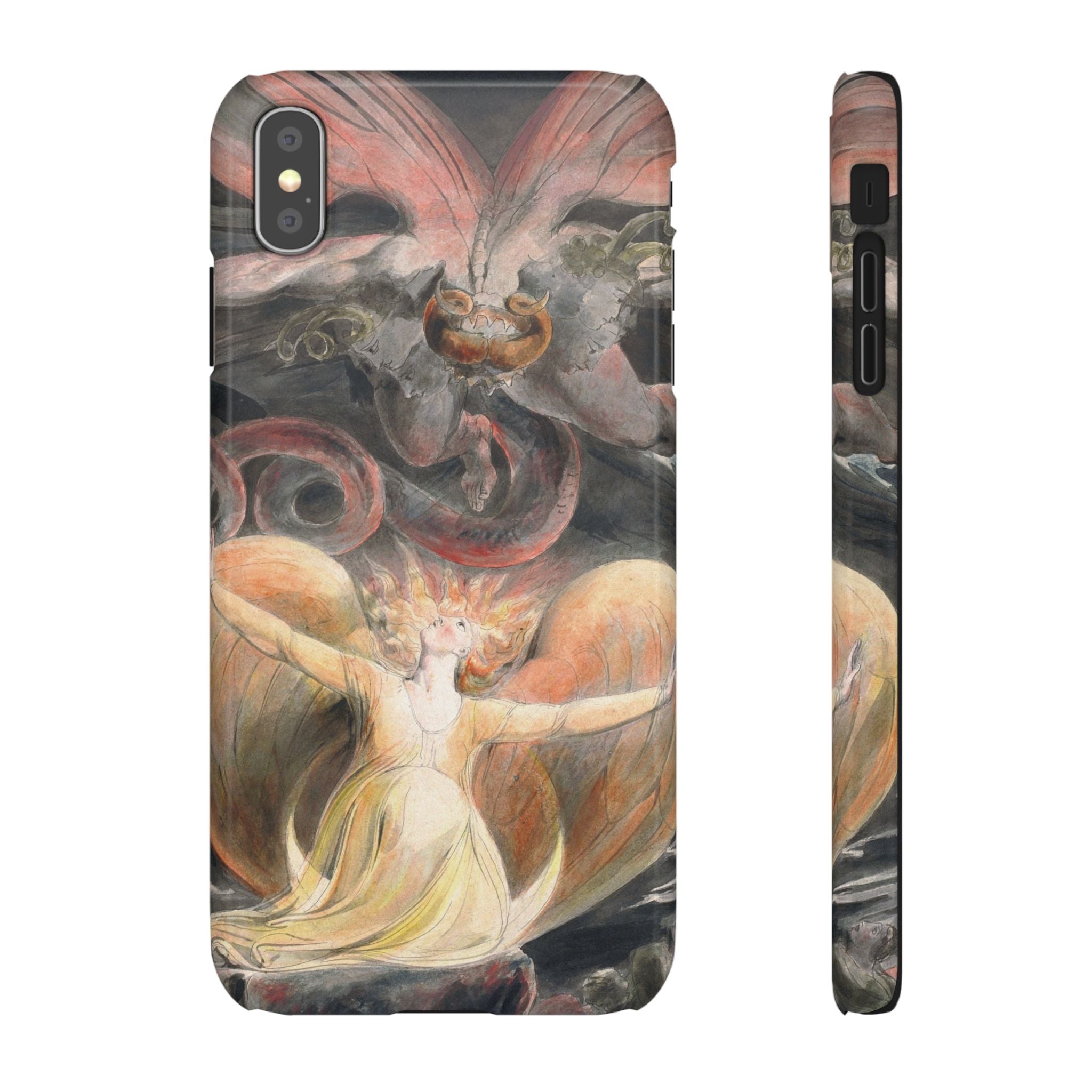 The Great Red Dragon and the Woman Clothed with the Sun by William Blake - iPhone Slim Case