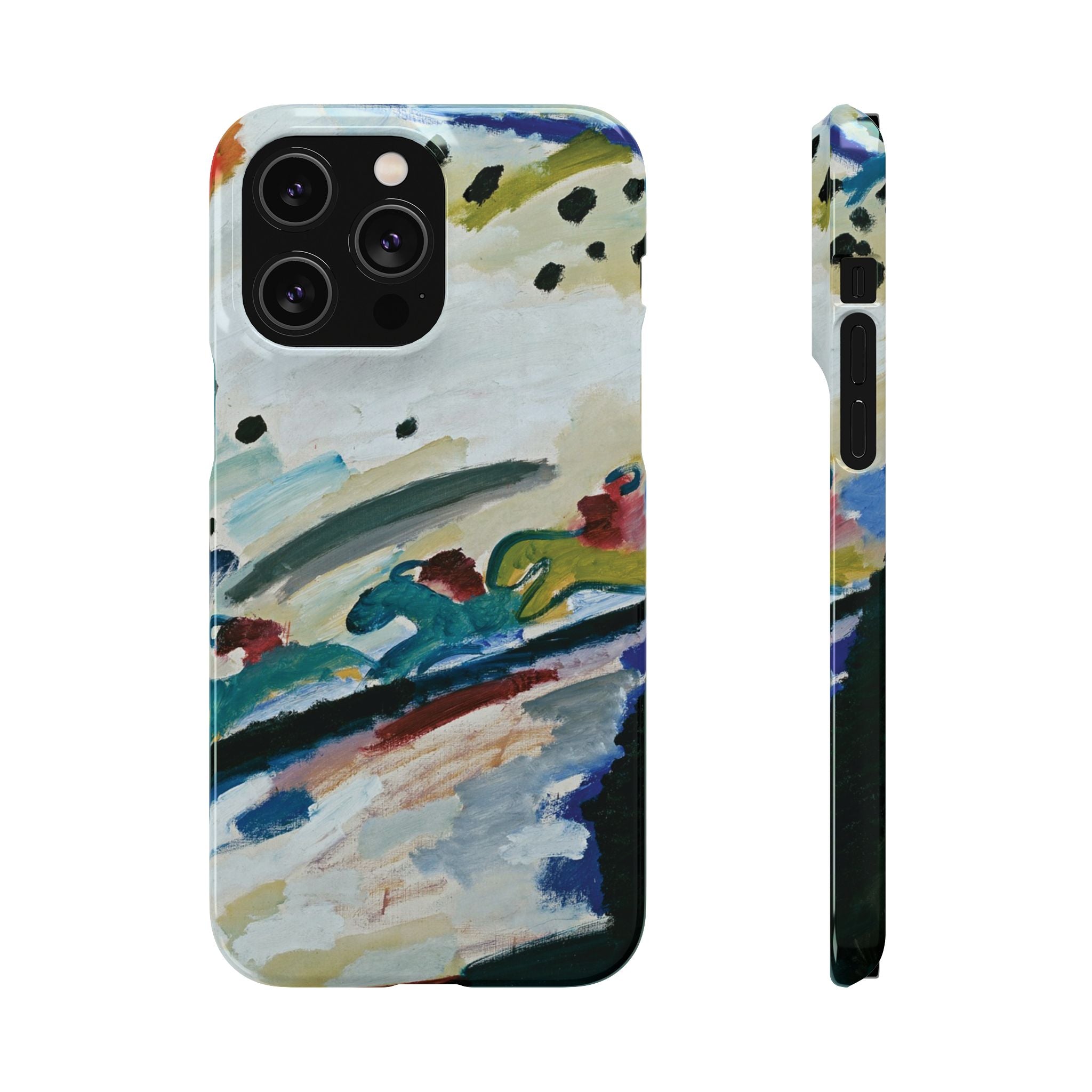 Romantic Landscape by Vasily Kandinsky - iPhone Slim Case