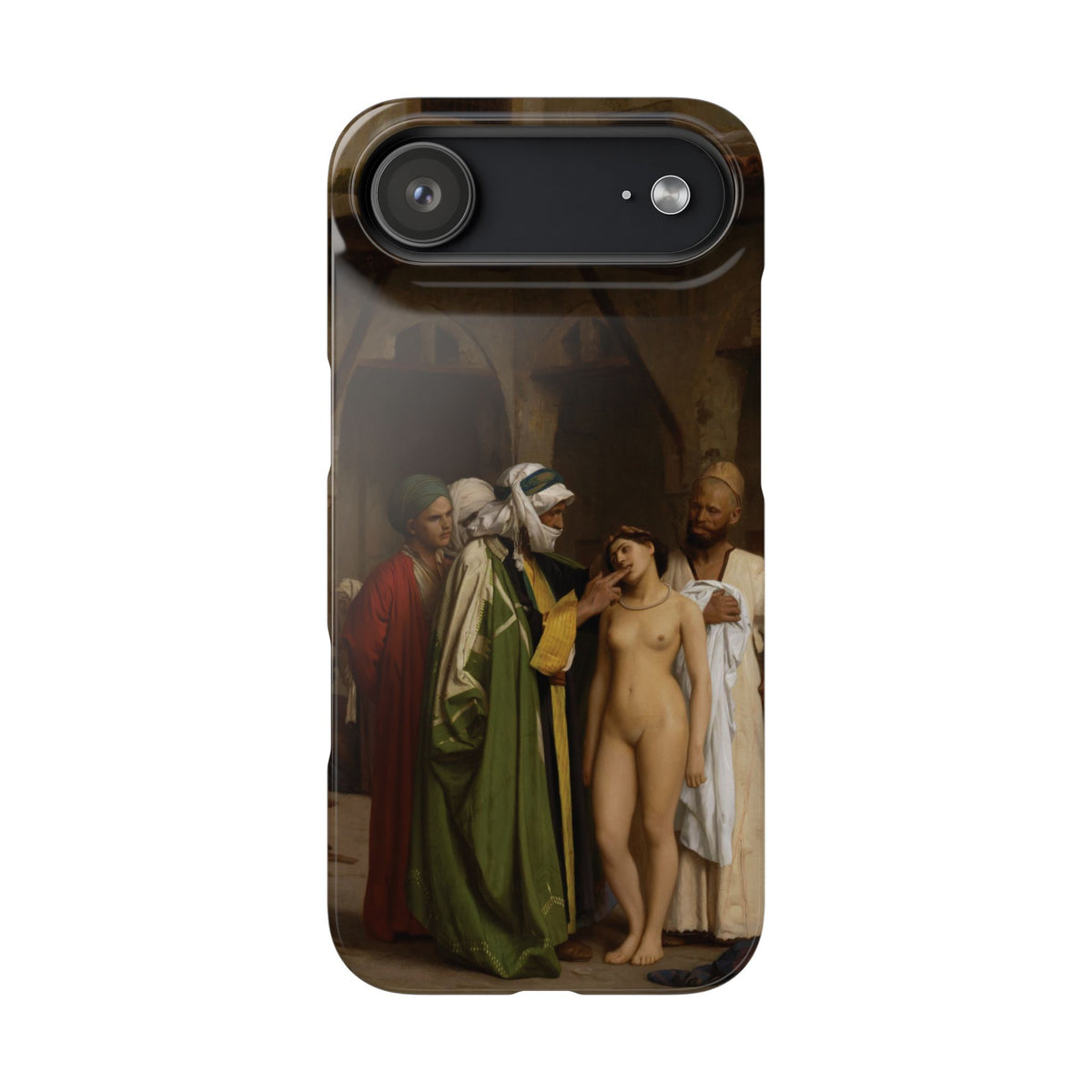 Le Marche d'esclaves by Jean-Leon Gerome - iPhone Slim Case