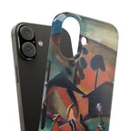Indians on Horsebacks by August Macke - iPhone Slim Case