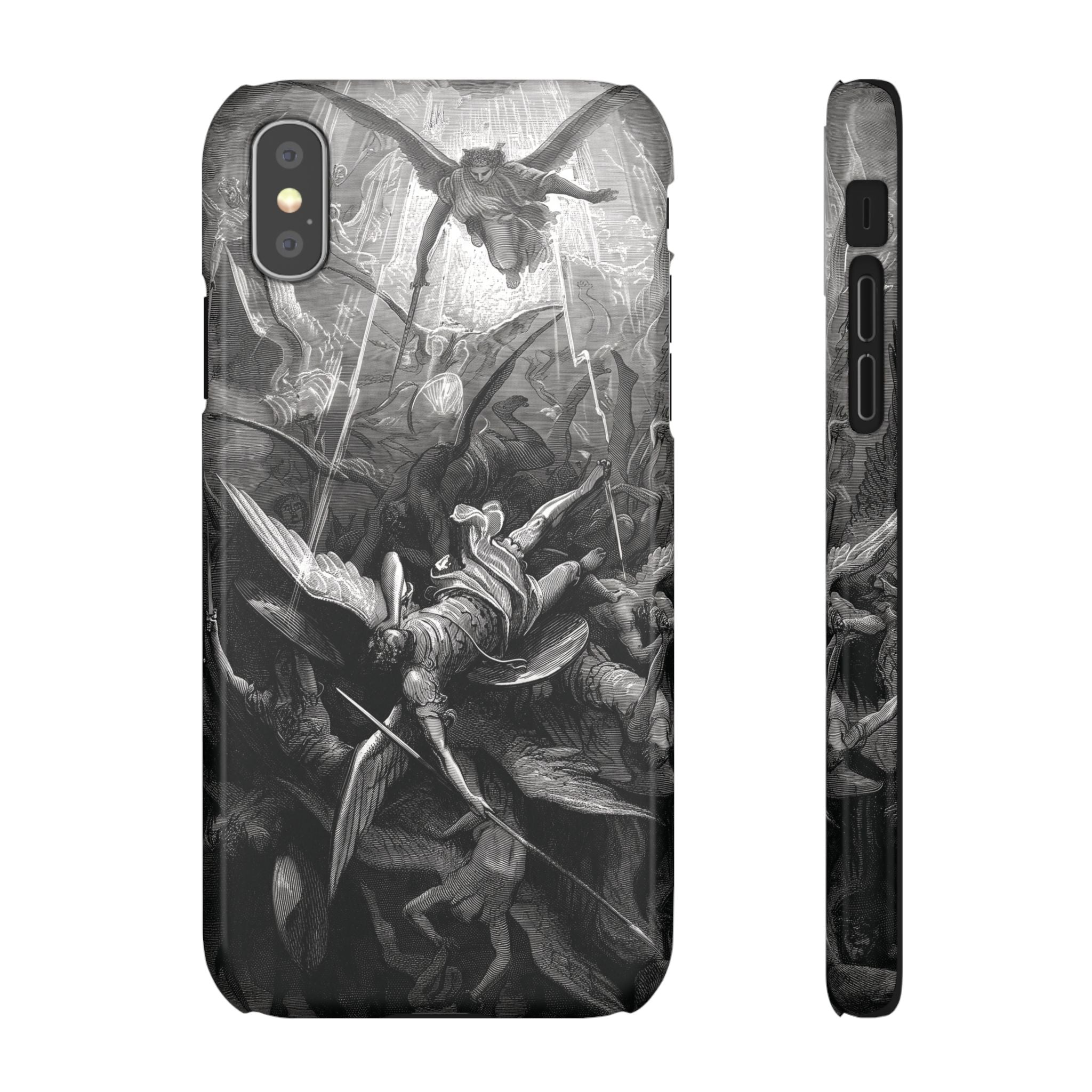 Paradise Lost | The Battle in Heaven by Gustave Doré - iPhone Slim Case