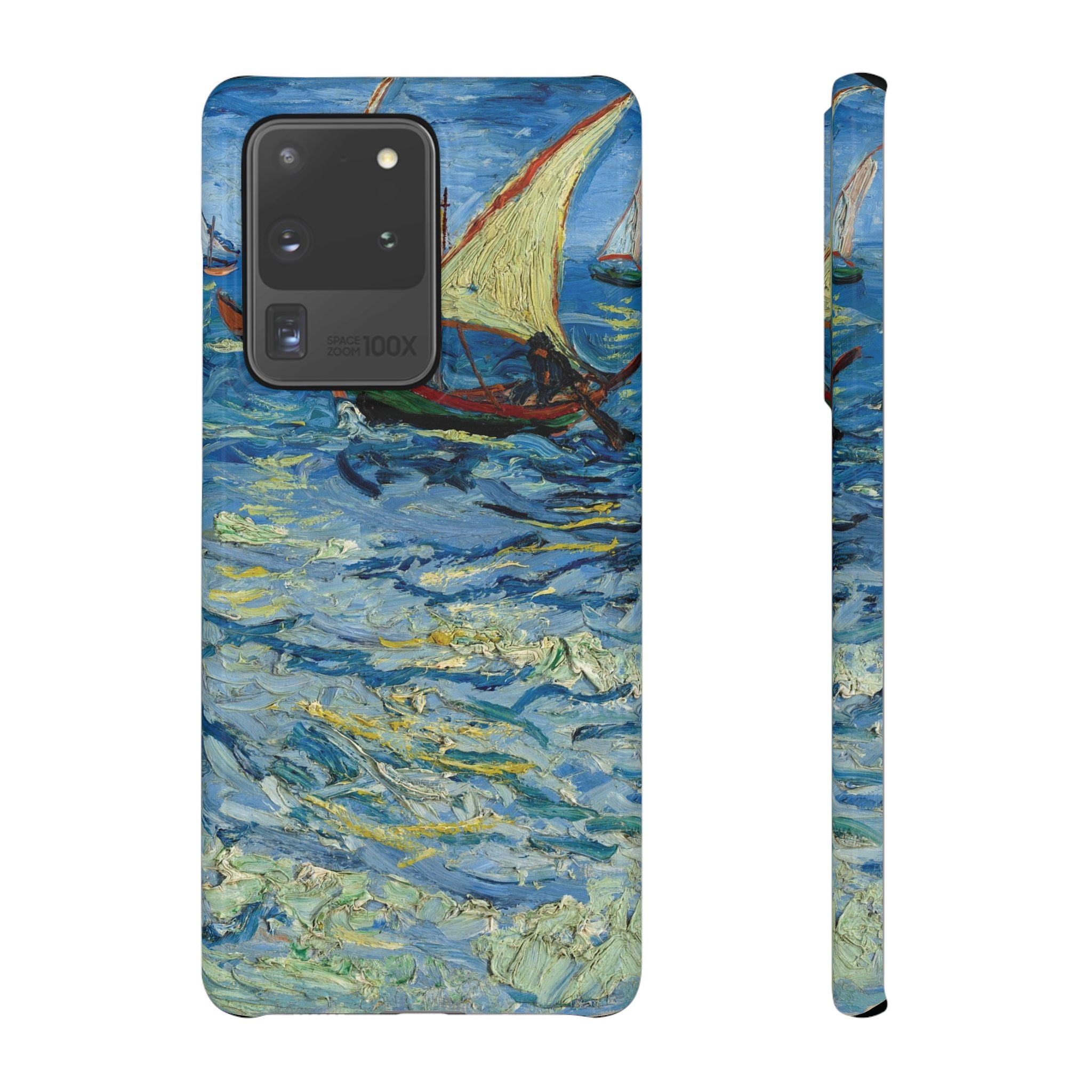 Fishing Boats at Sea by Vincent van Gogh - Samsung Slim Case