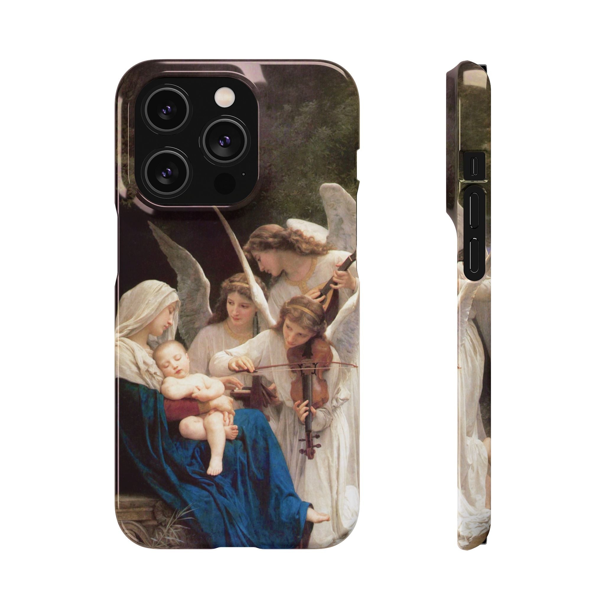 The Virgin of the angels by William-Adolphe Bouguereau - iPhone Slim Case