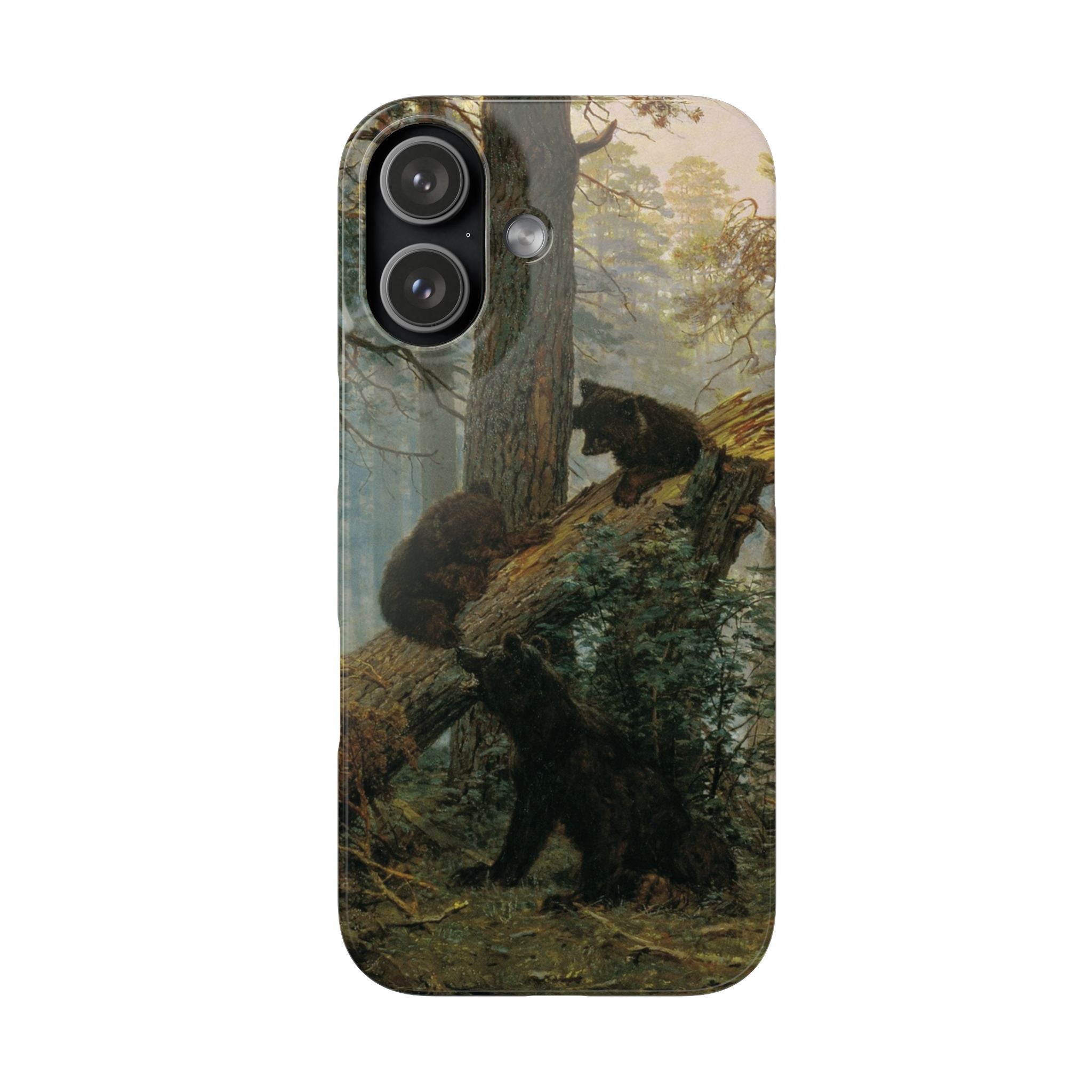 Morning in a Pine Forest by Ivan Ivanovich Shishkin - iPhone Slim Case
