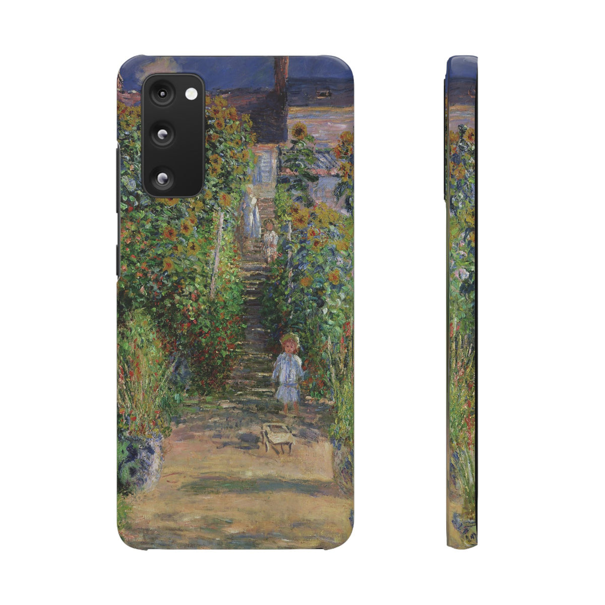 Monets Garden at Vetheuil by Claude Monet - Samsung Slim Case