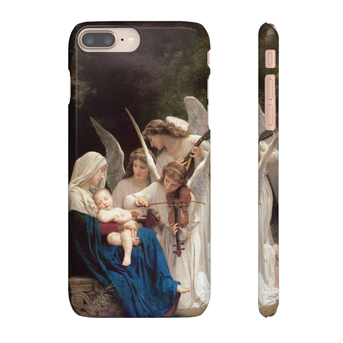 The Virgin of the angels by William-Adolphe Bouguereau - iPhone Slim Case