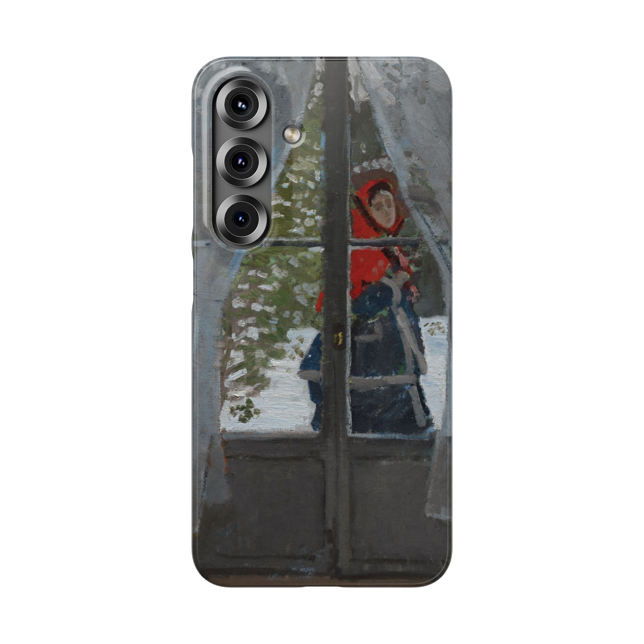 Le mouchoir rouge by Claude Monet - Samsung Slim Case
